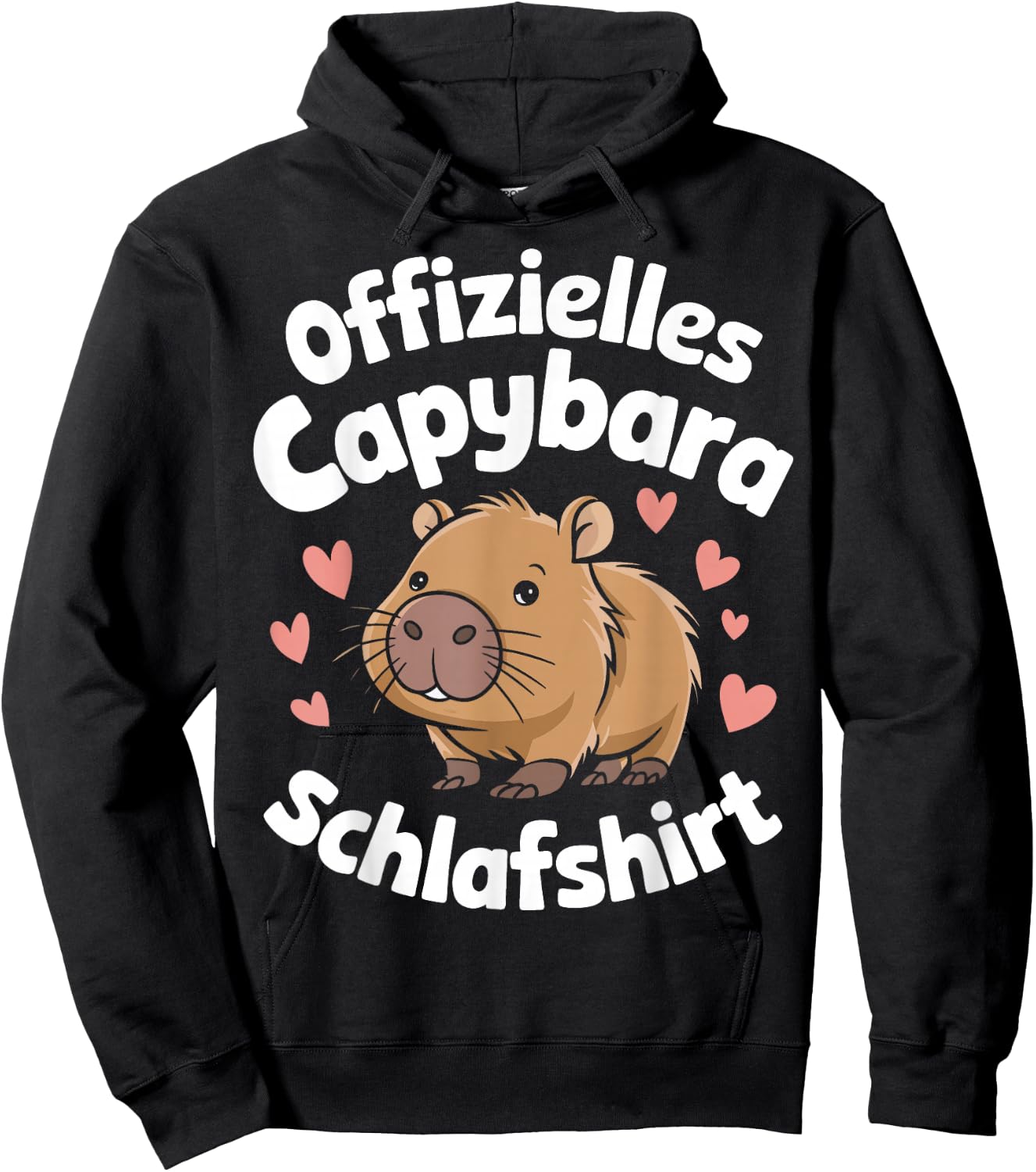 Capybara Official Capybara Sleep Shirt , black Hoodie - Hoodie | Black