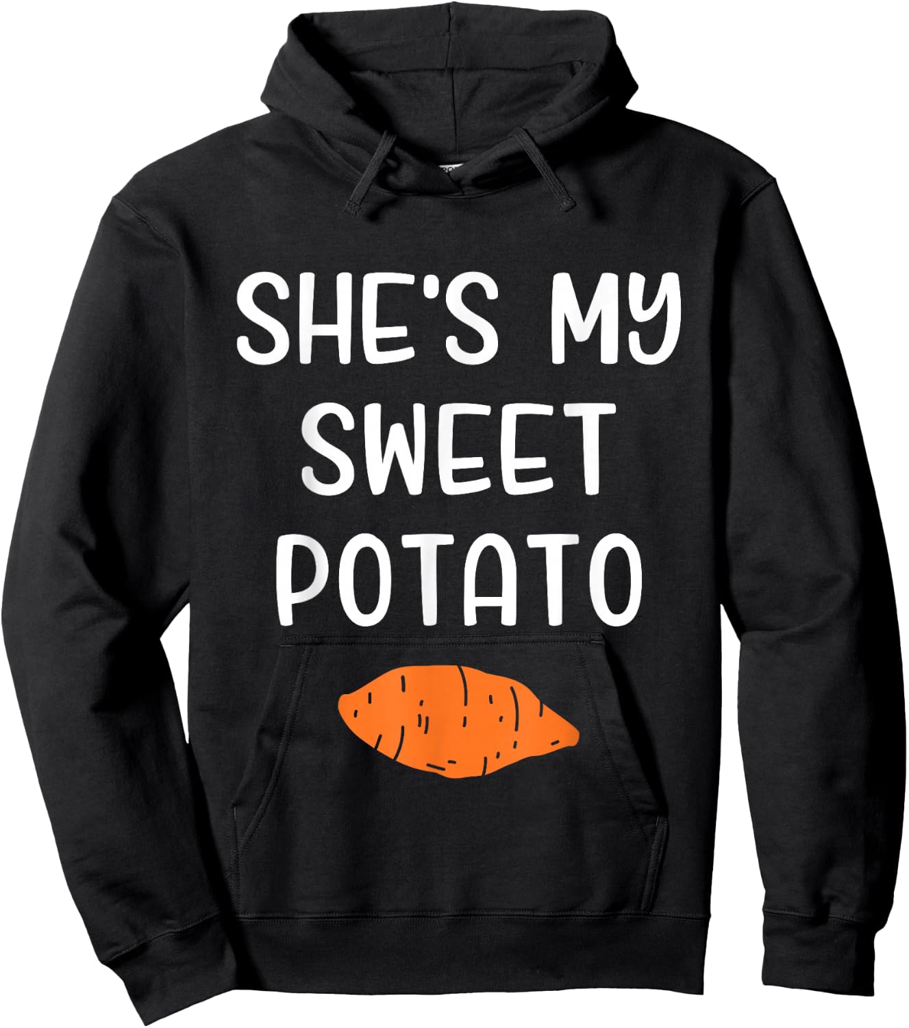 She's My Sweet Potato Matching Thanksgiving Costume Hoodie - Hoodie | Black