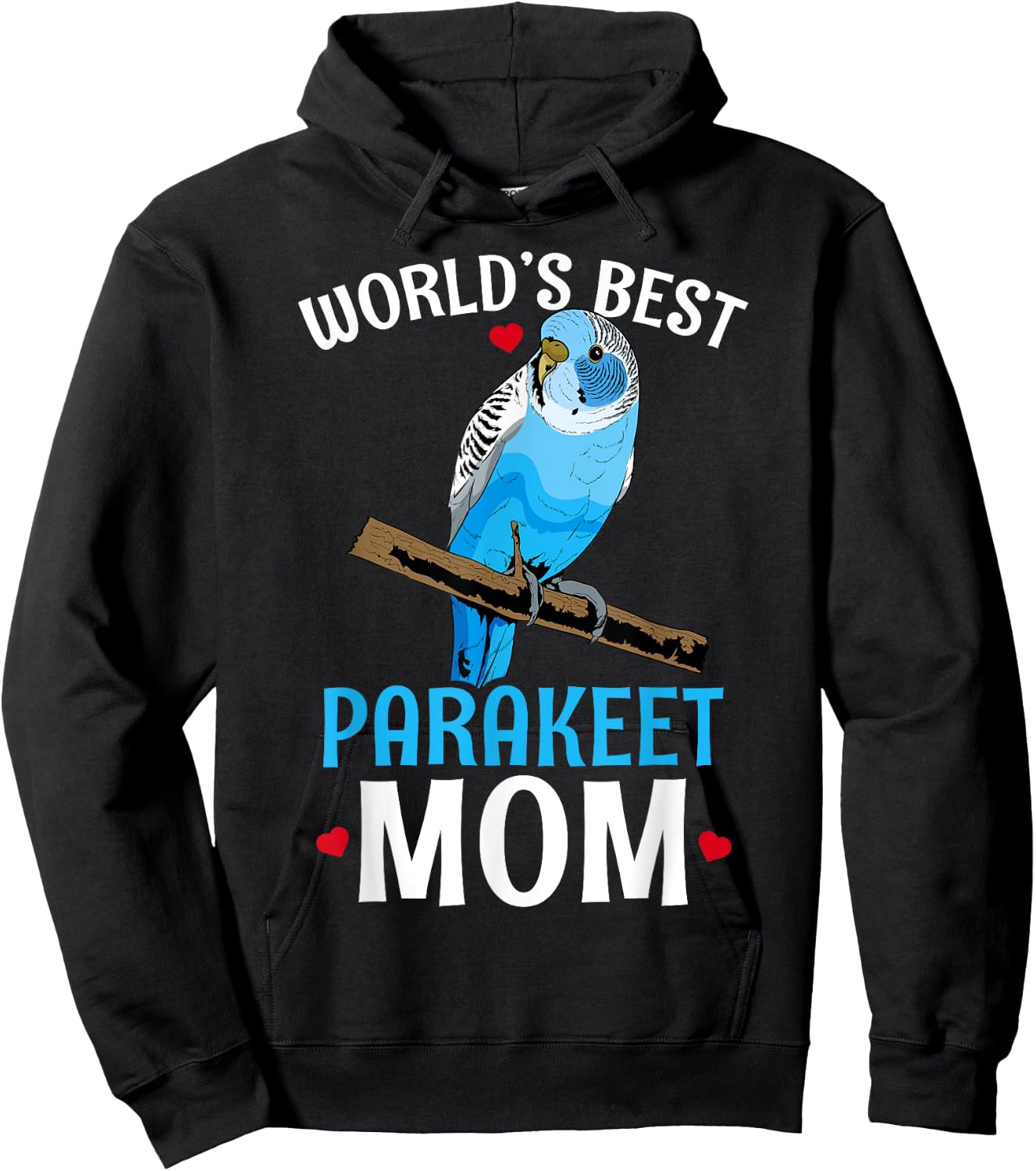 Parakeet Budgie Hoodie - Hoodie | Black