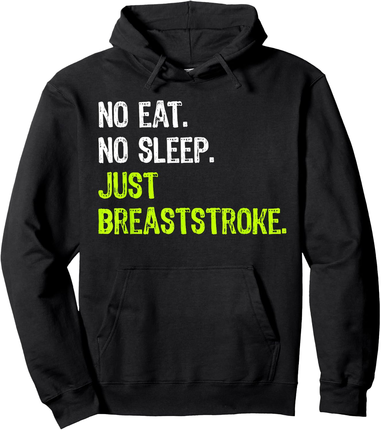 No Eat Sleep Repeat Just Breaststroke swimming Hoodie - Hoodie | Black