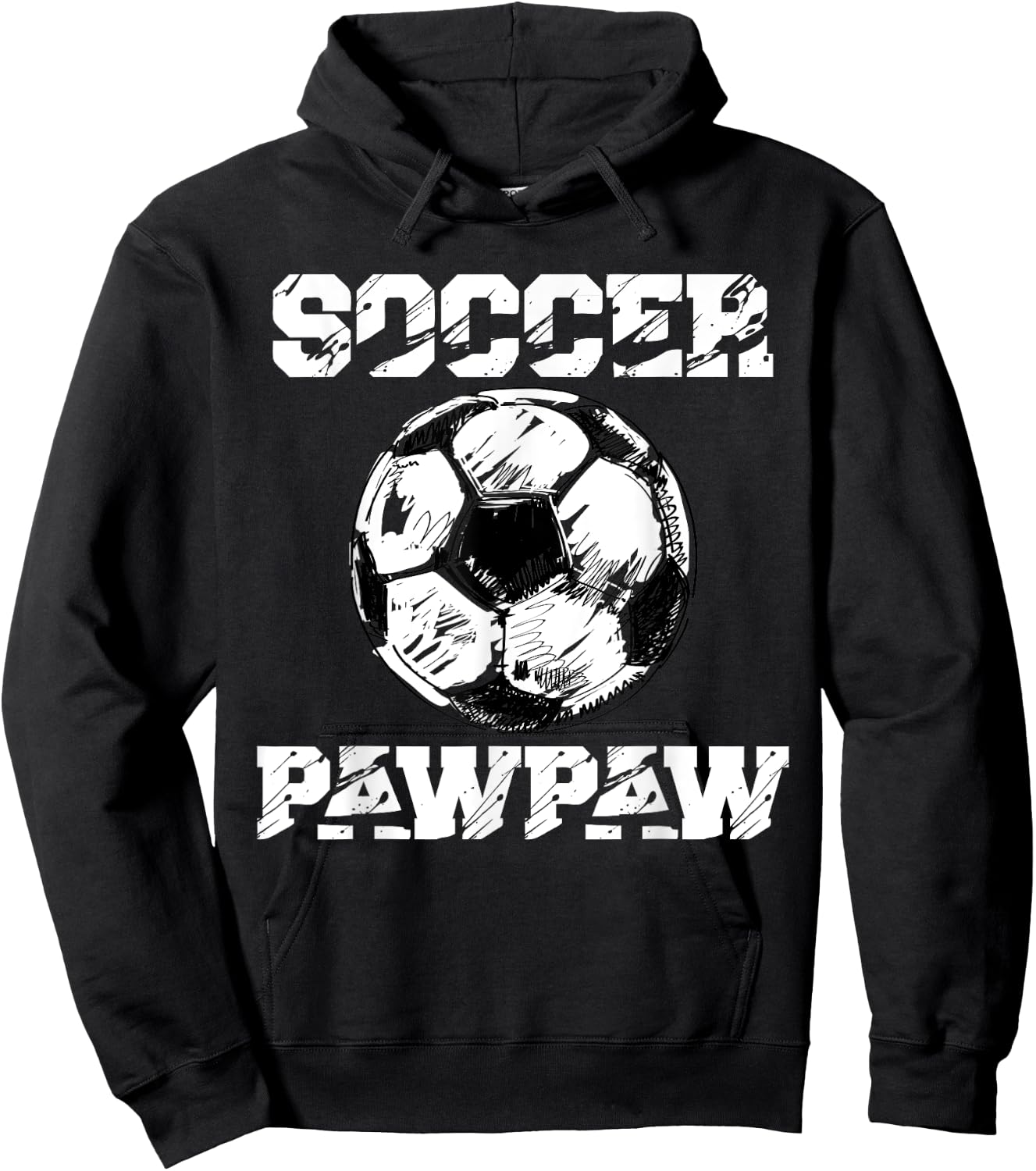 Soccer PawPaw Funny Soccer Player Paw Paw Hoodie - Hoodie | Black
