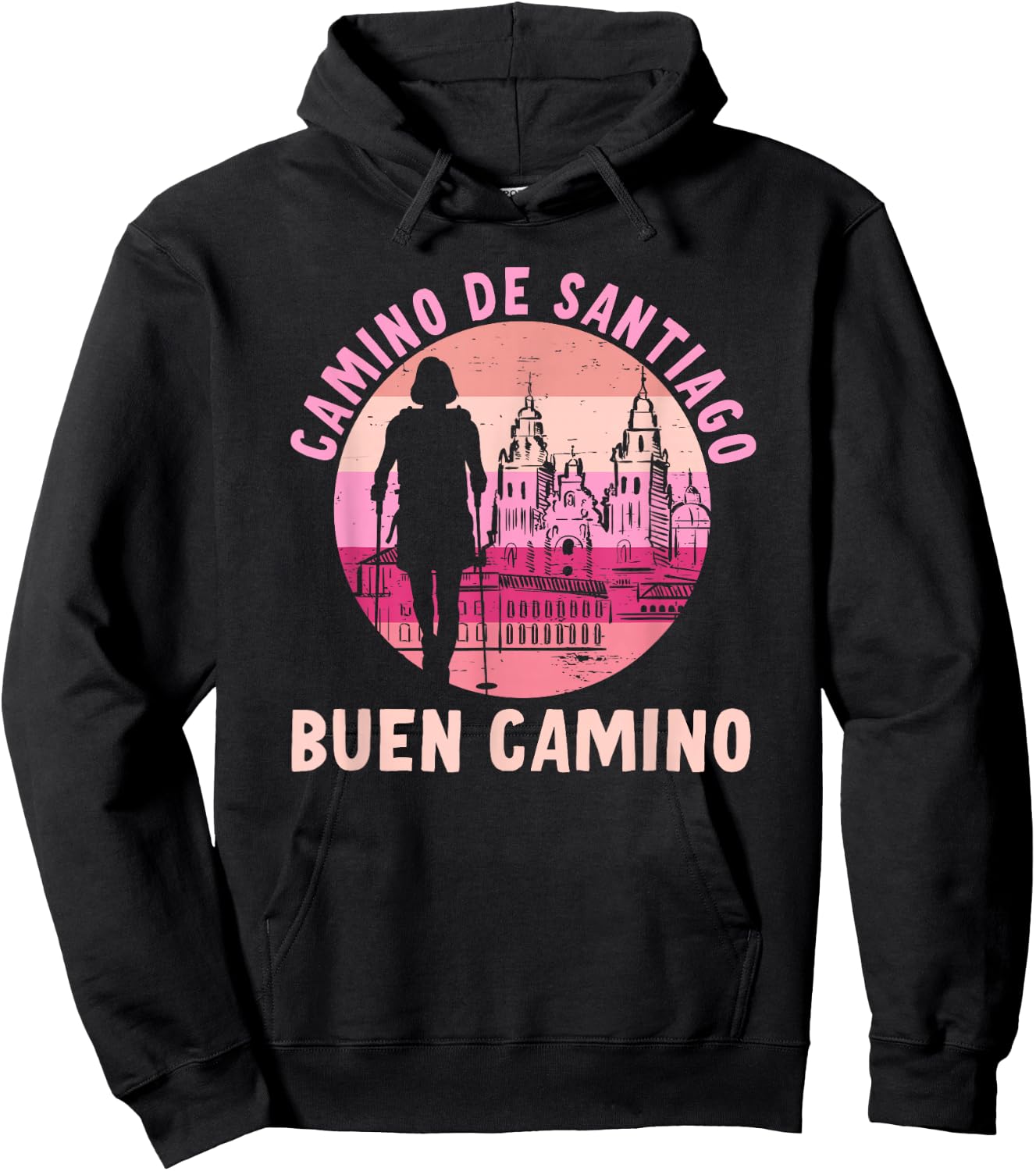 Buen Camino de Santiago de Compostela Jakobsweg Hoodie - Hoodie | Black