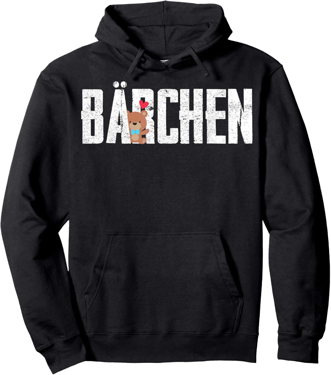 Bear Valentine's Day Couple Bear Women Men , black Hoodie - Hoodie | Black