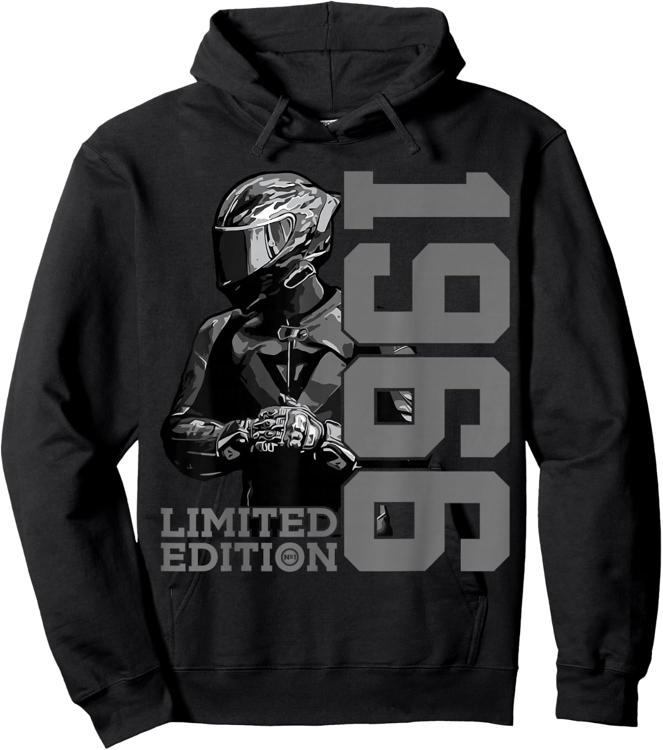 Limited Edition 1966 Biker Motorrad 60. Geburtstag Hoodie - Hoodie | Black
