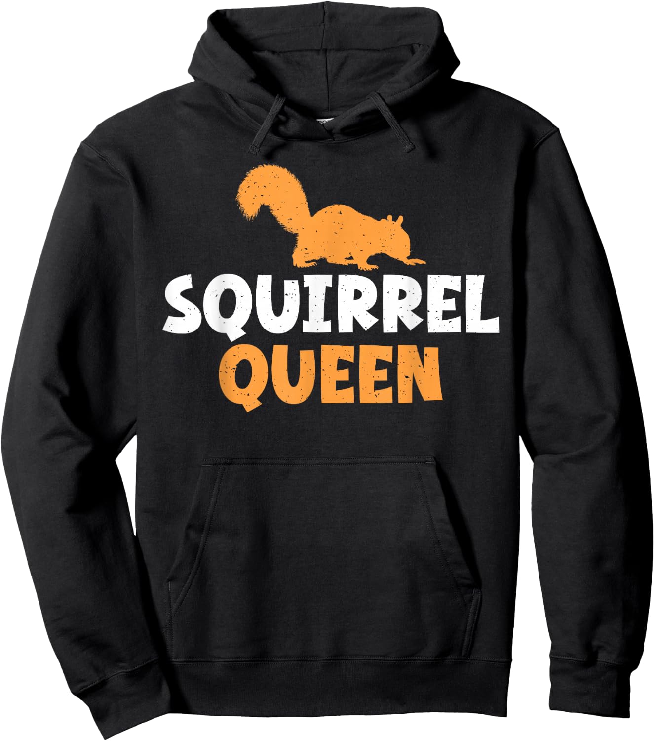 Squirrel Queen Squirrel Hoodie - Hoodie | Black