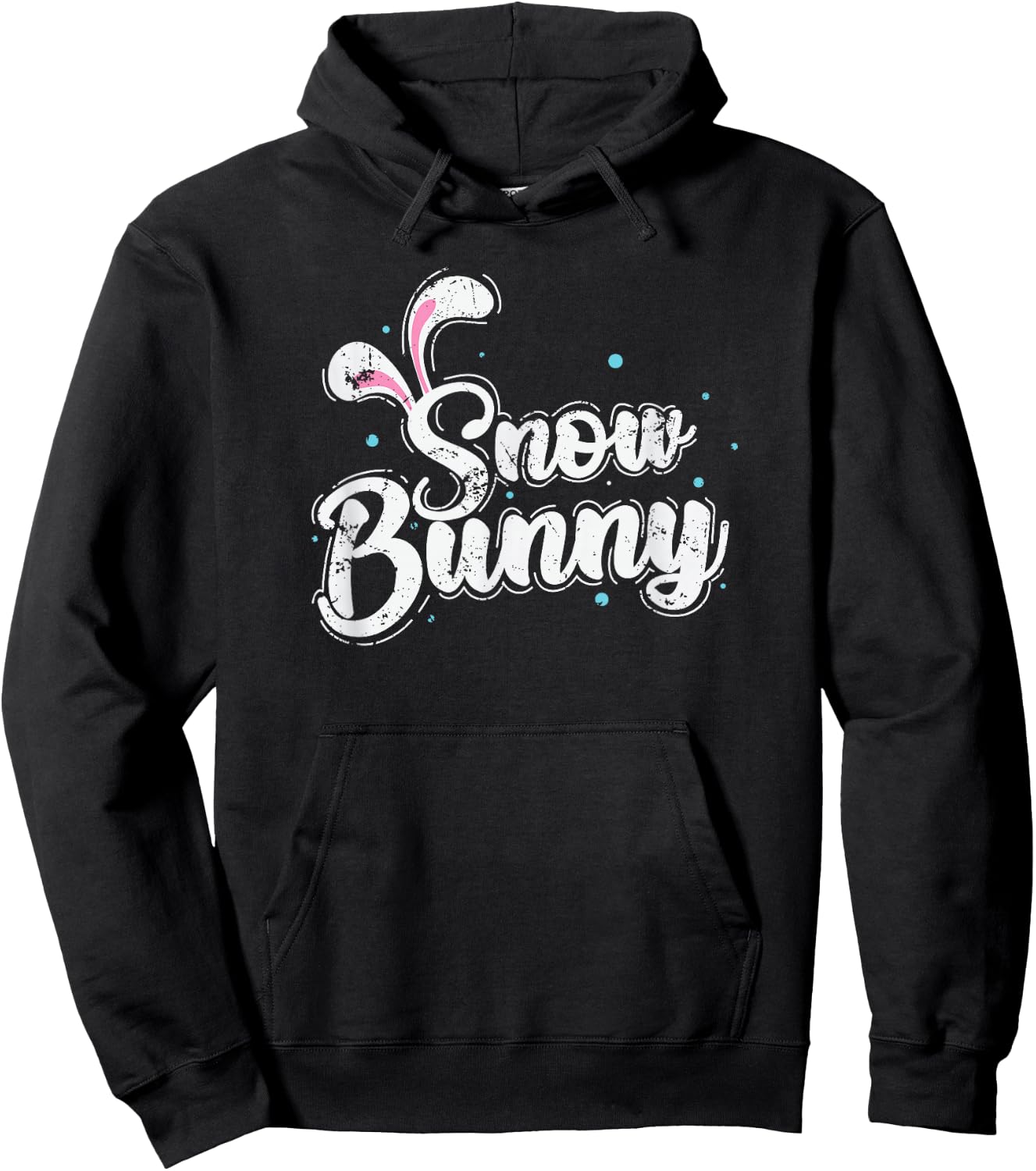 Snow Bunny Snow Winter Season Tobogganing Hoodie - Hoodie | Black