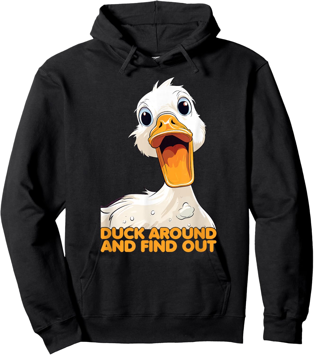 Funny Knife Duck Duck Around and Find Out Hoodie - Hoodie | Black