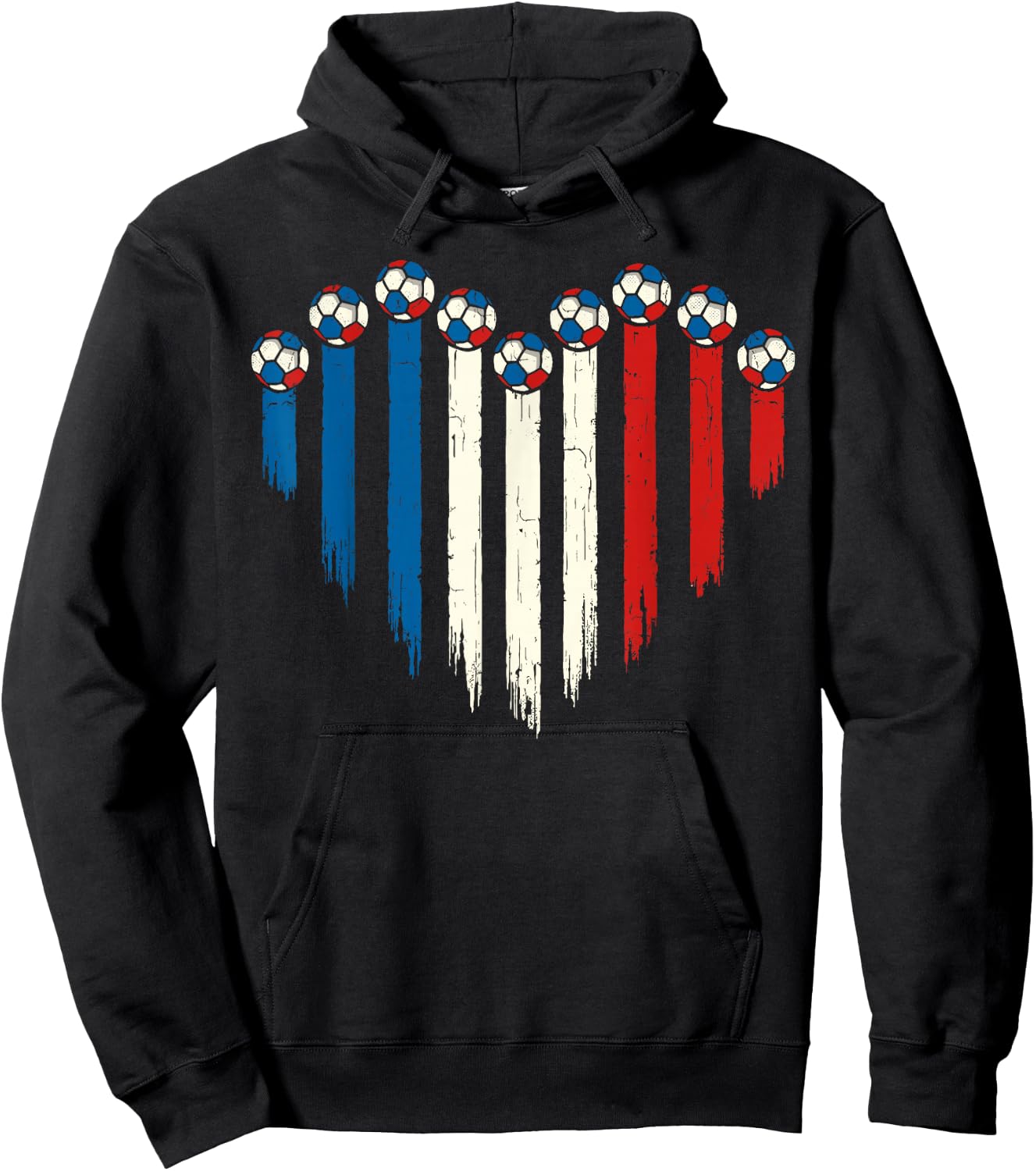 French Flag Novelty France Hoodie - Hoodie | Black