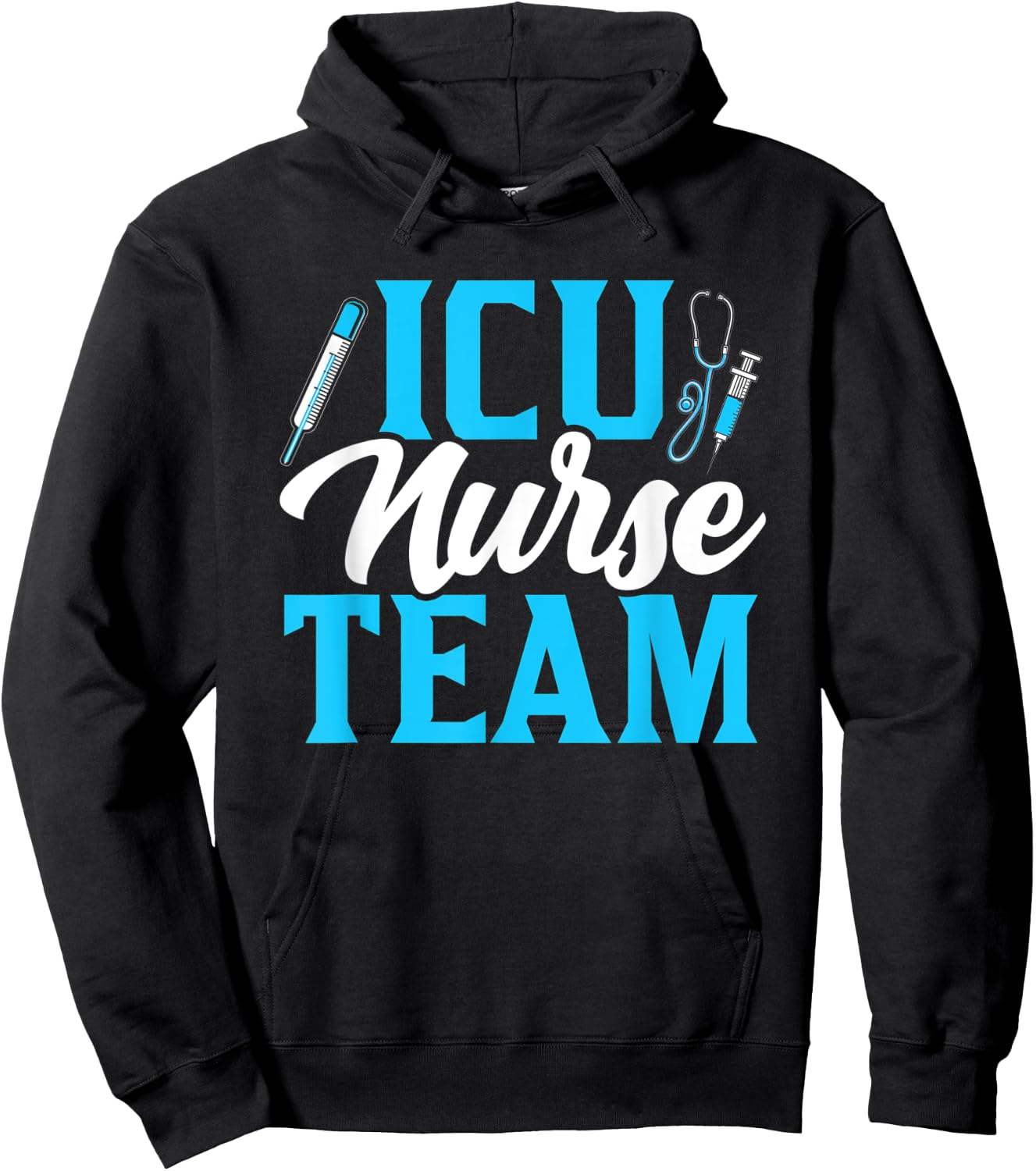 Icu Nurse Team Intensive Care Nursing Ice Hospital Hoodie - Hoodie | Black