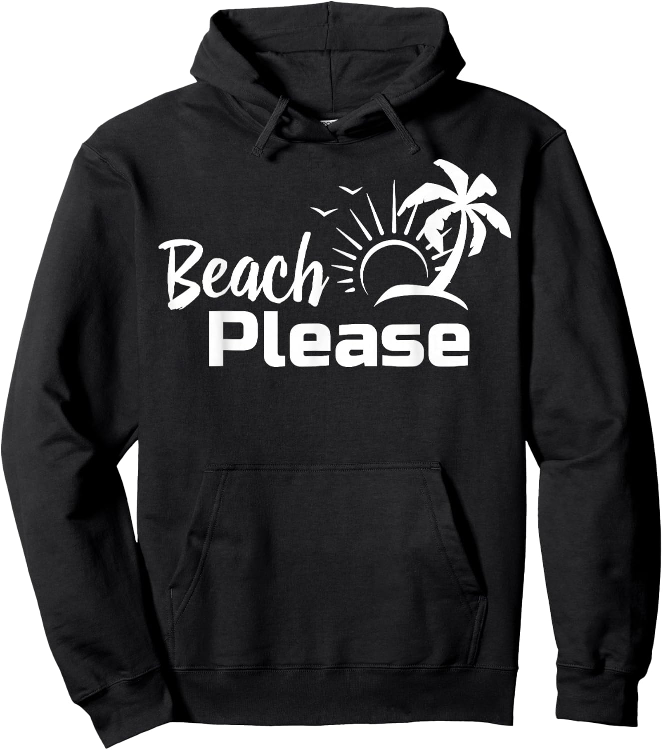 Beach Please Summer Beach Trip Shirt Hoodie - Hoodie | Black