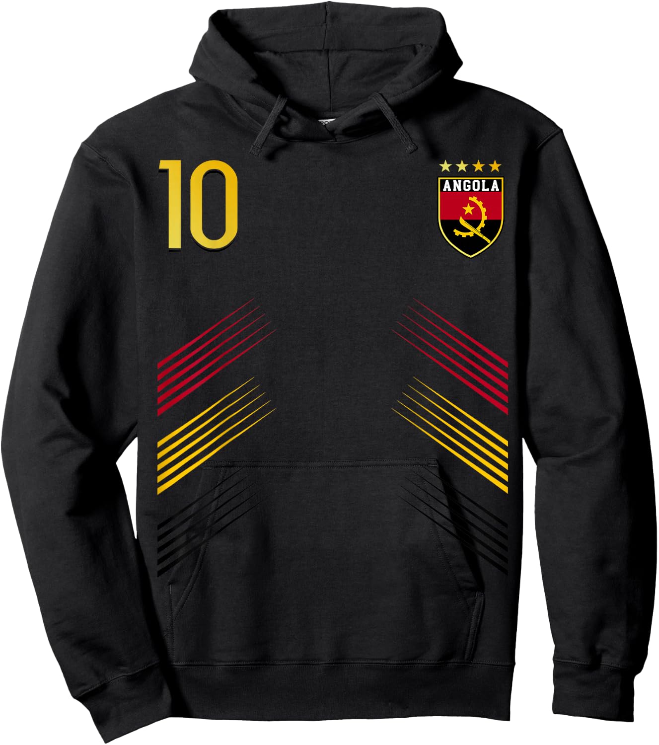 Flag Angola Faso Angolian Pride Lovers Hoodie - Hoodie | Black
