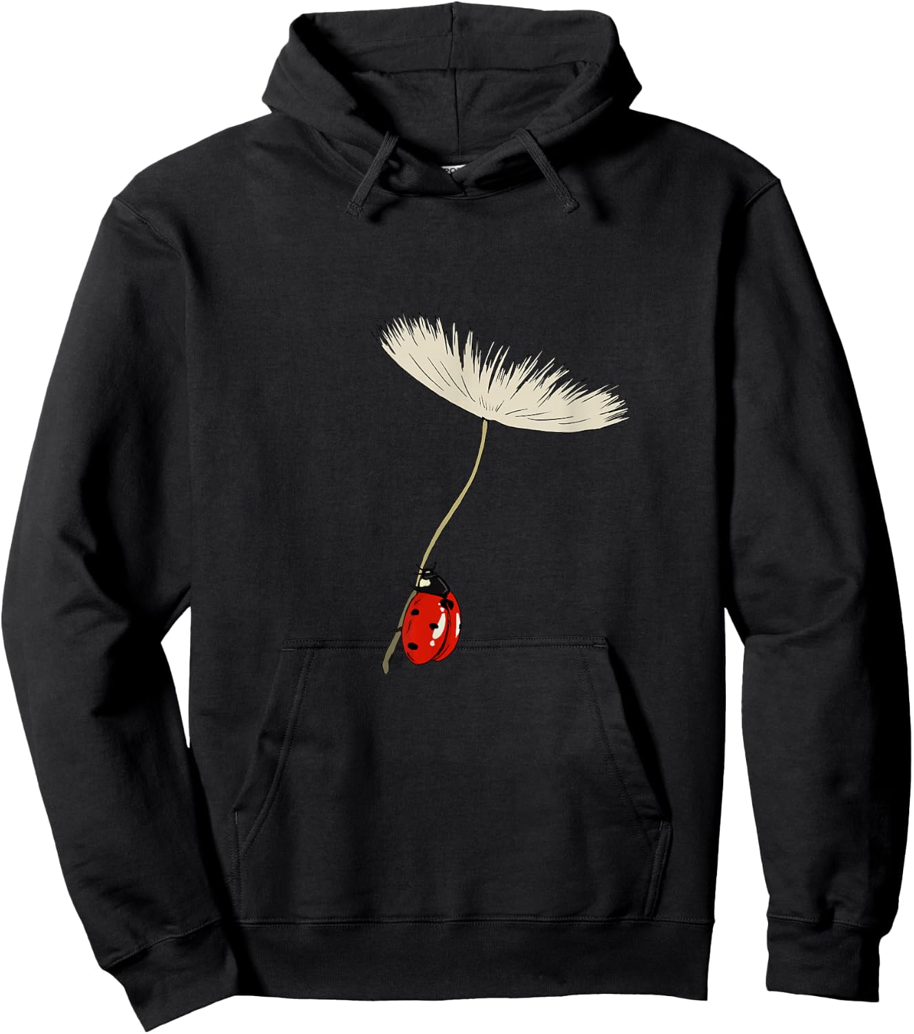 Dandelion seeds with ladybird Gift ladybird Hoodie - Hoodie | Black