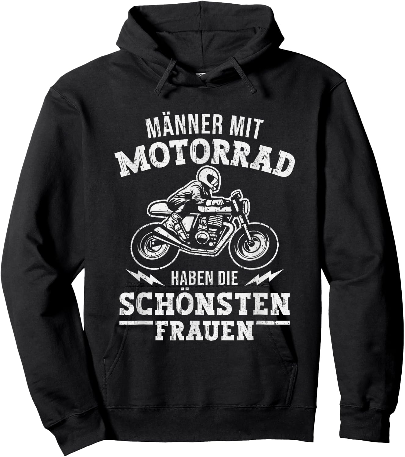 Motorradfahrer haben die schönsten Frauen Lustiges Motorrad Hoodie - Hoodie | Black