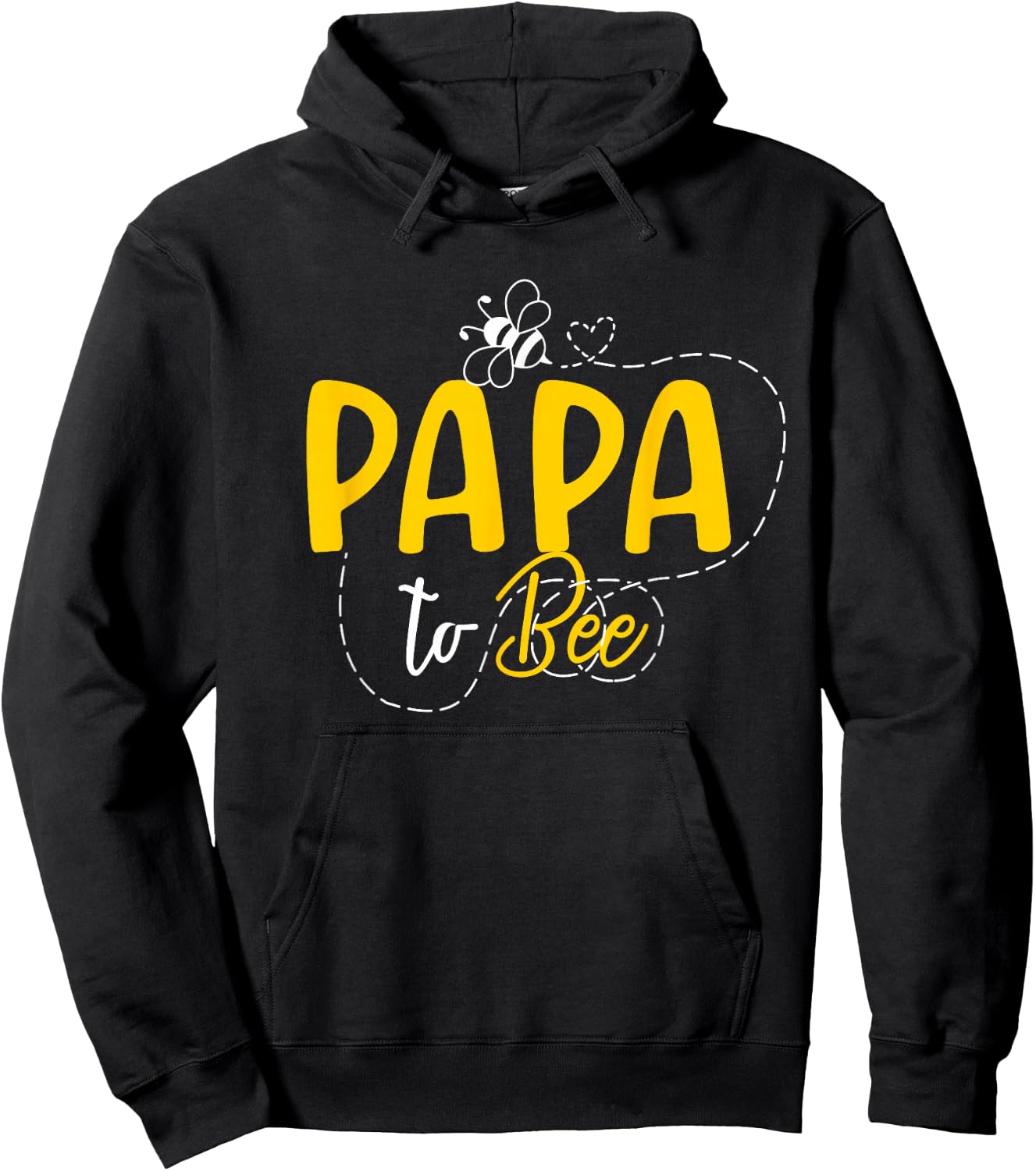 Papa To Bee Family Matching Pregnancy Announcement Hoodie - Hoodie | Black