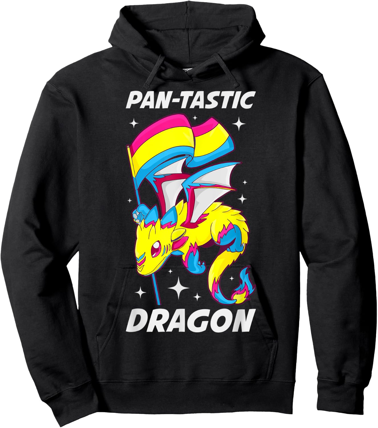 Pansexual Dragon Hoodie - Hoodie | Black