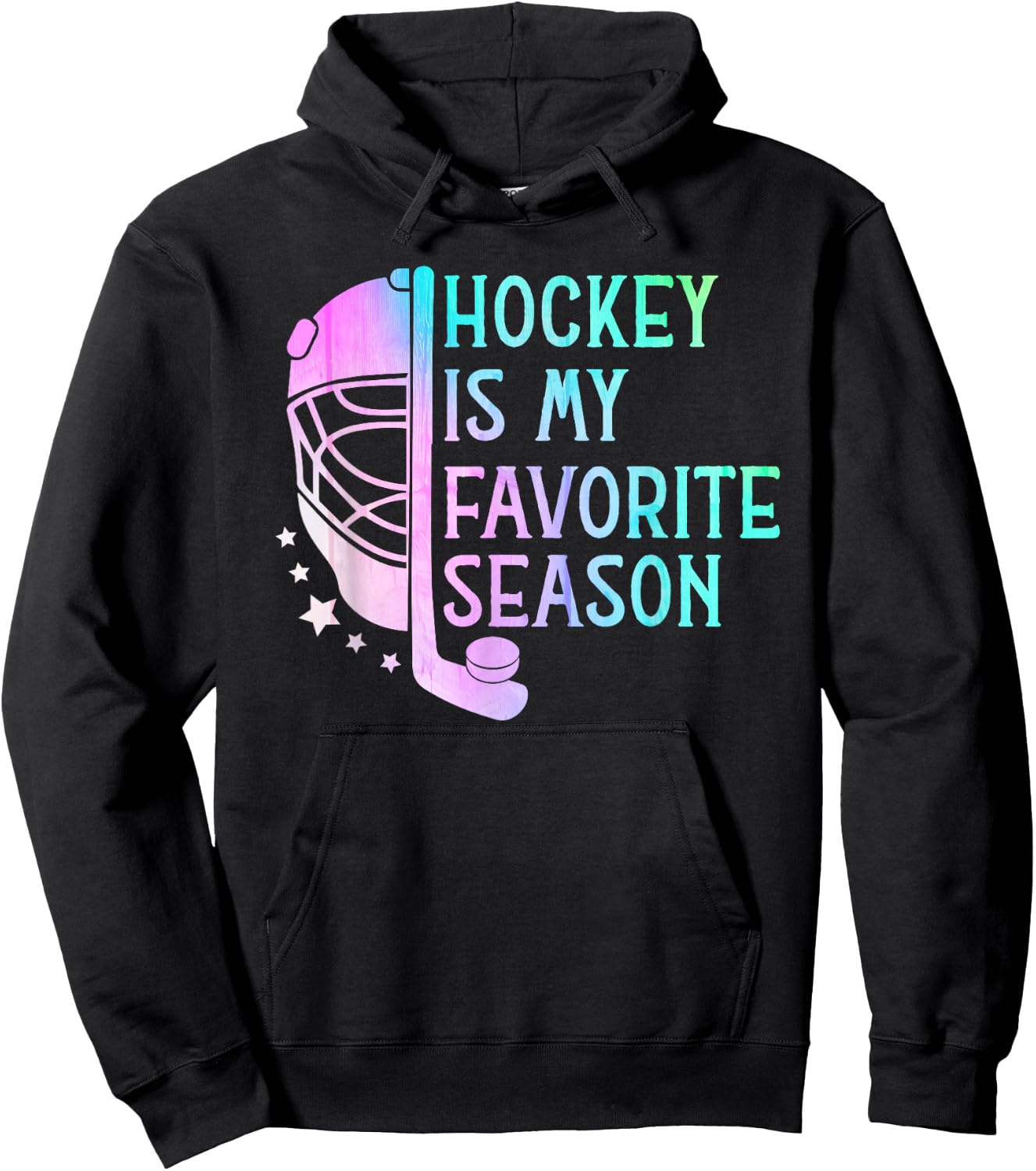 Hockey is My Favorite Season ice Hockey player Hockey fans Hoodie - Hoodie | Black