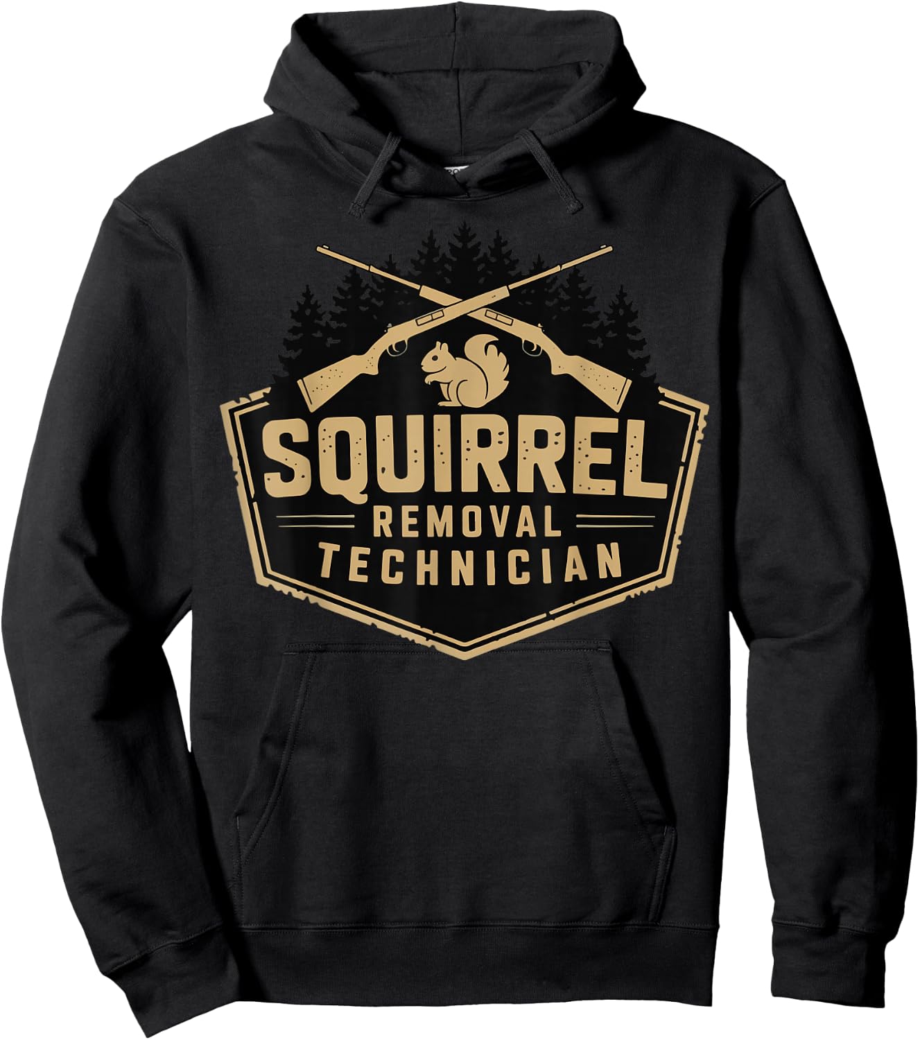 Squirrel Removal Technician Hoodie - Hoodie | Black