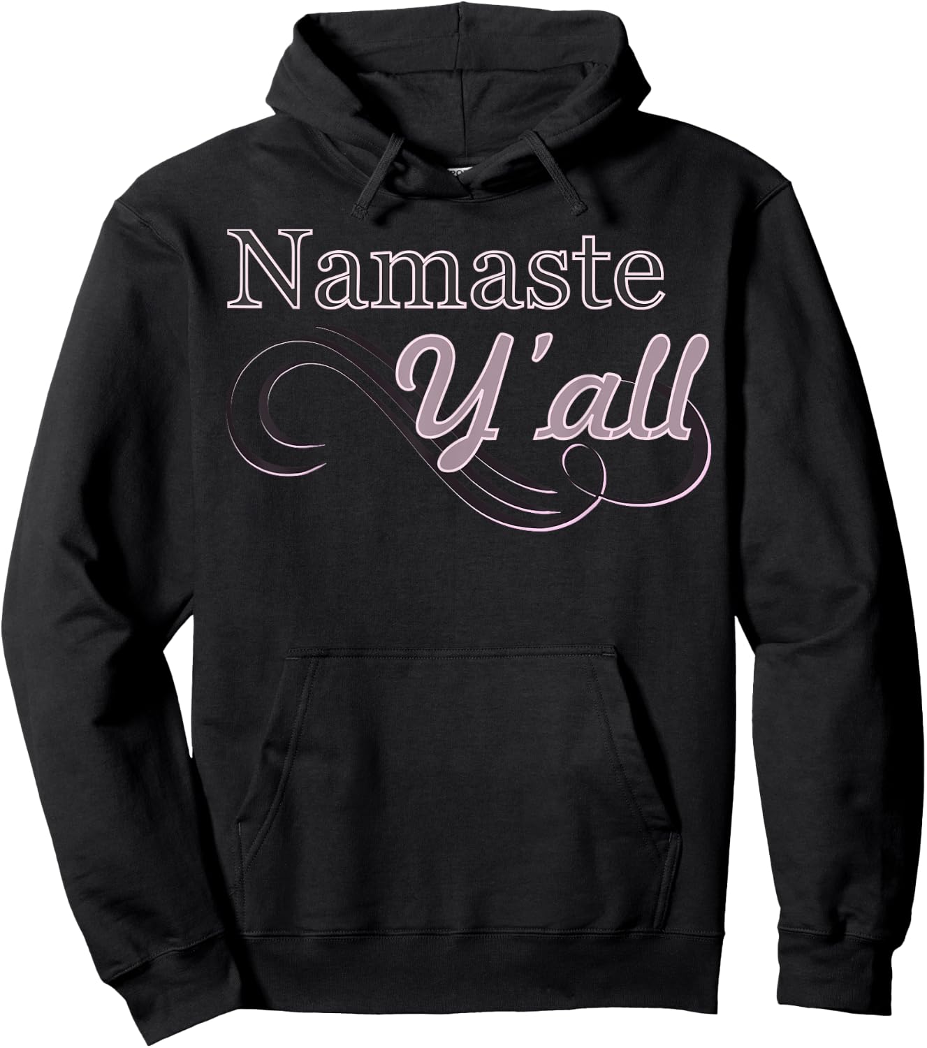 Namaste Y'all Yoga Hoodie - Hoodie | Black