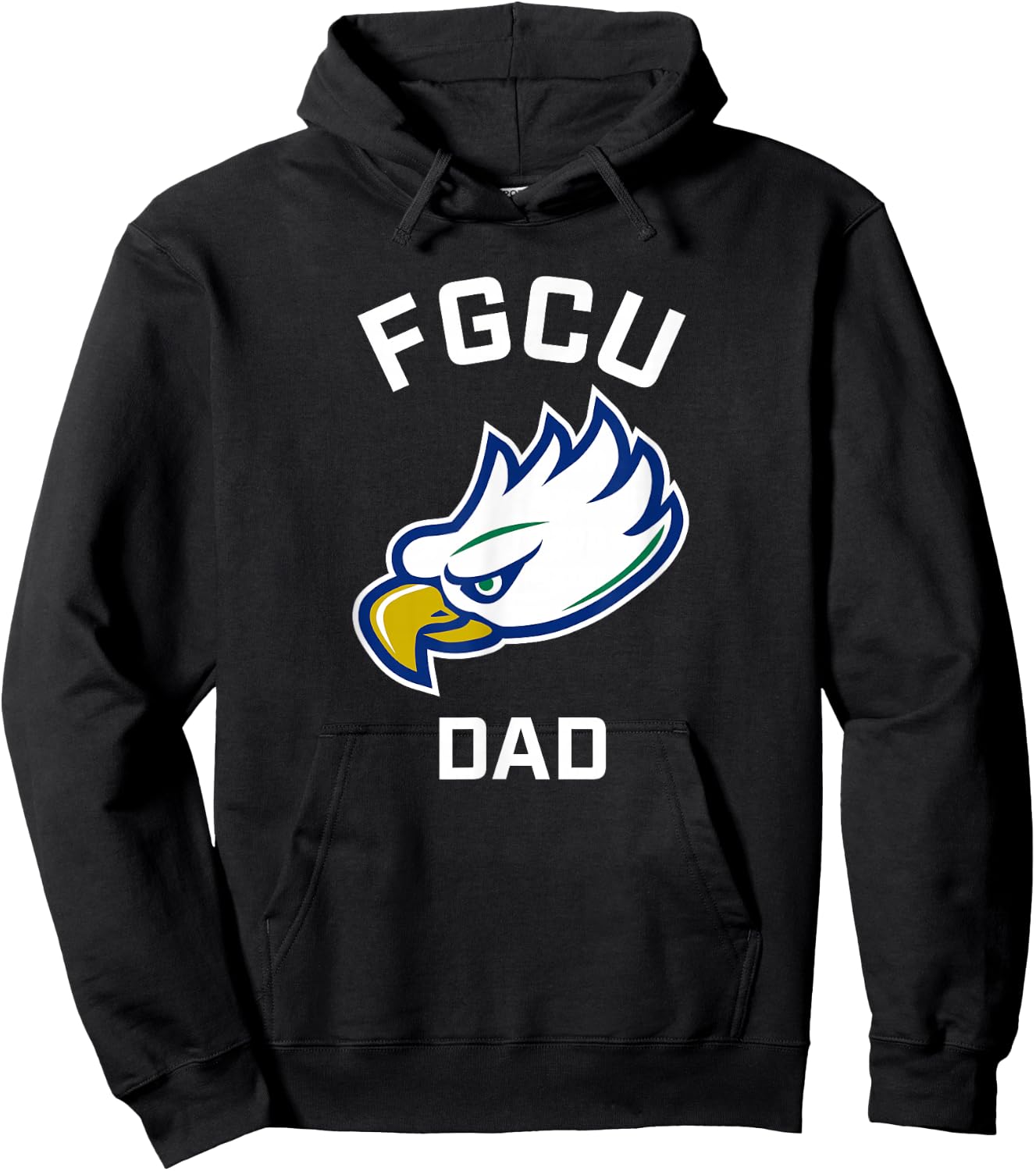 Florida Gulf Coast University FGCU Eagles Arched Dad Hoodie - Hoodie | Black