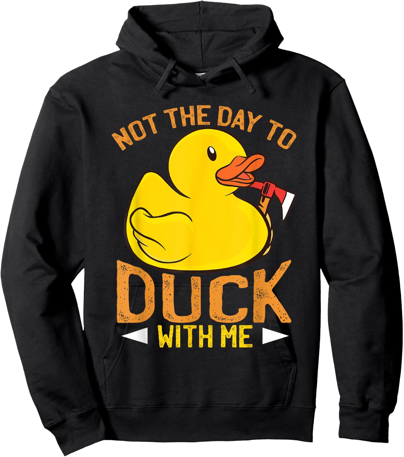 Rubber Duck Apparel Funny Sarcasm Irony Hoodie - Hoodie | Black