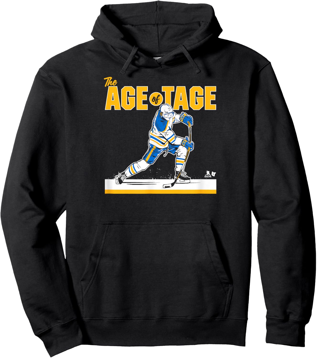 BreakingT Tage Thompson - The Age of Tage - Buffalo Hockey Hoodie - Hoodie | Black