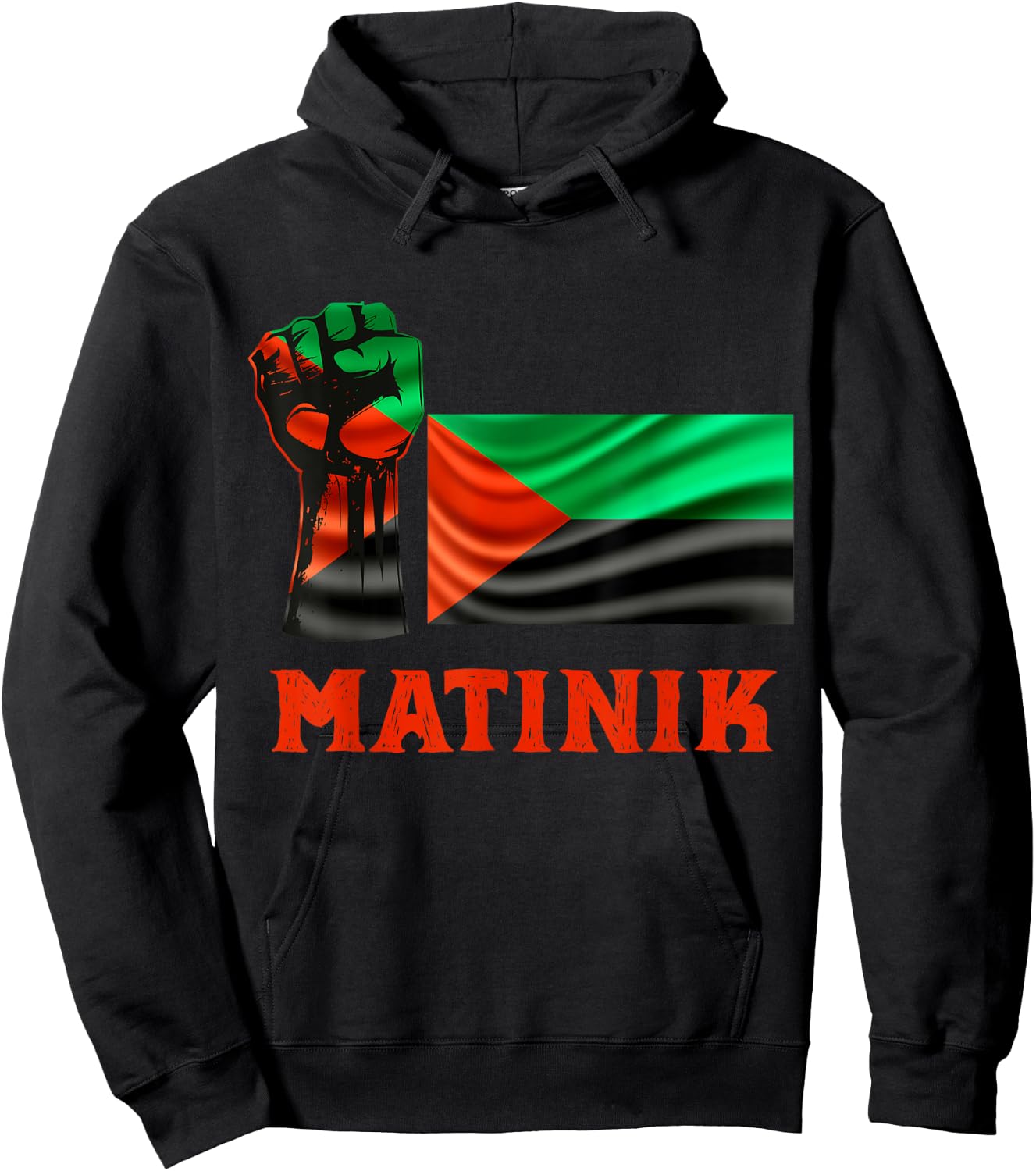 Martinique Flag Courage Honor And Respect Man Woman , Black, S Hoodie - Hoodie | Black