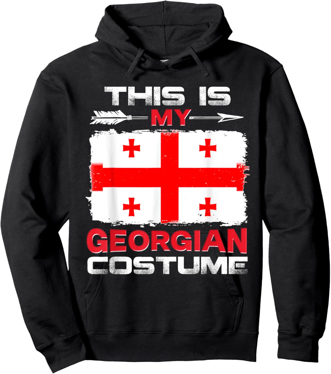 This Is My Georgian Costume Georgia Hoodie - Hoodie | Black