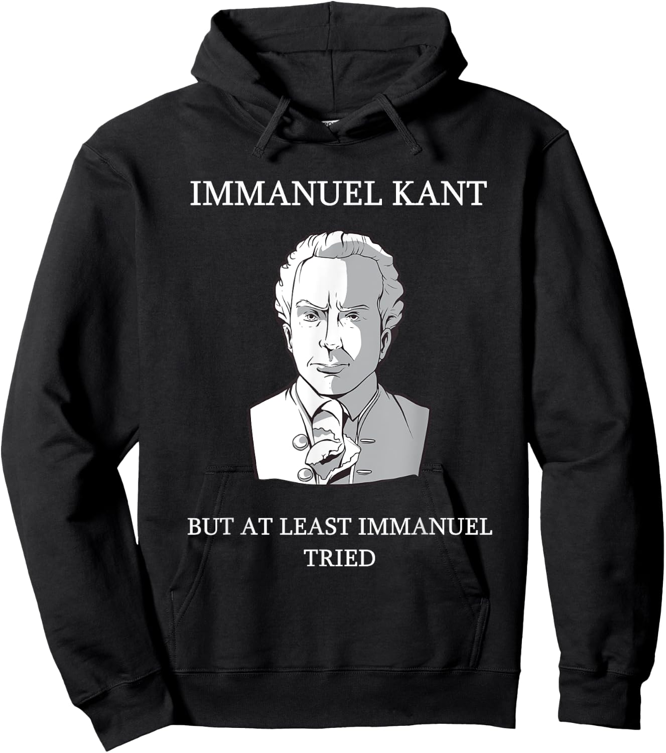 Immanuel Kant Funny Philosophy Saying Gift Hoodie - Hoodie | Black