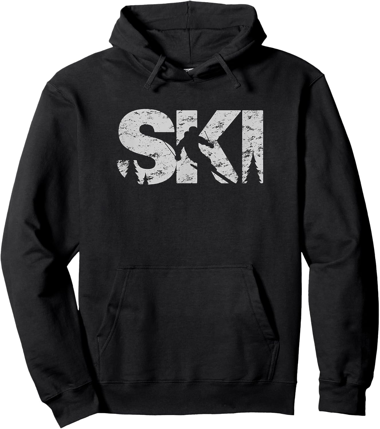 Ski Cool Skiing Style Alpine Skier Gift Women Men Boy Girl Hoodie - Hoodie | Black