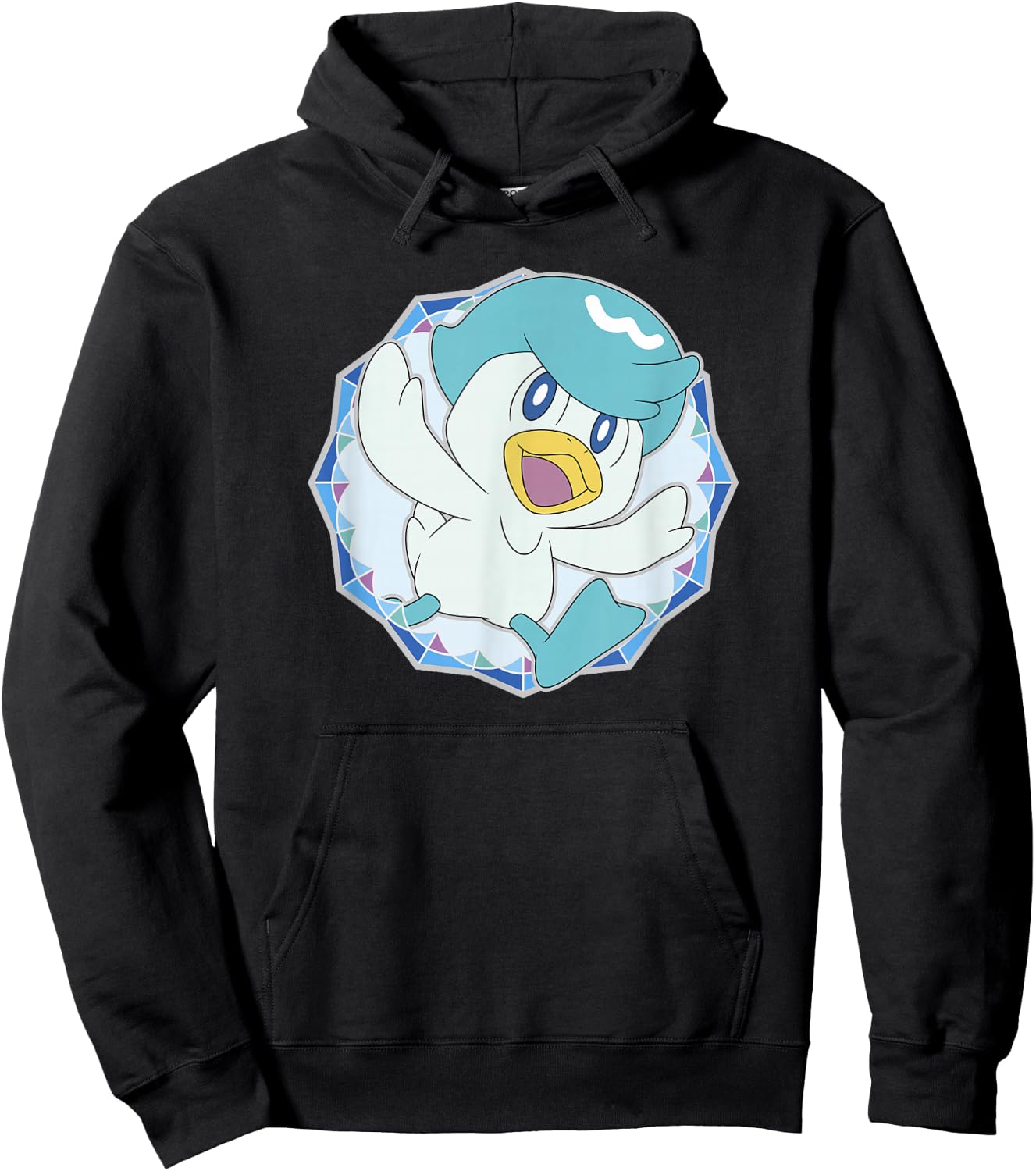 Pokémon Quaxly Starter Scarlet And Violet Logo Hoodie - Hoodie | Black