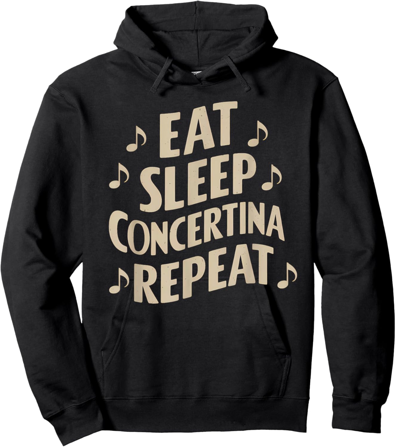 Eat Sleep Concertina Repeat Hoodie - Hoodie | Black