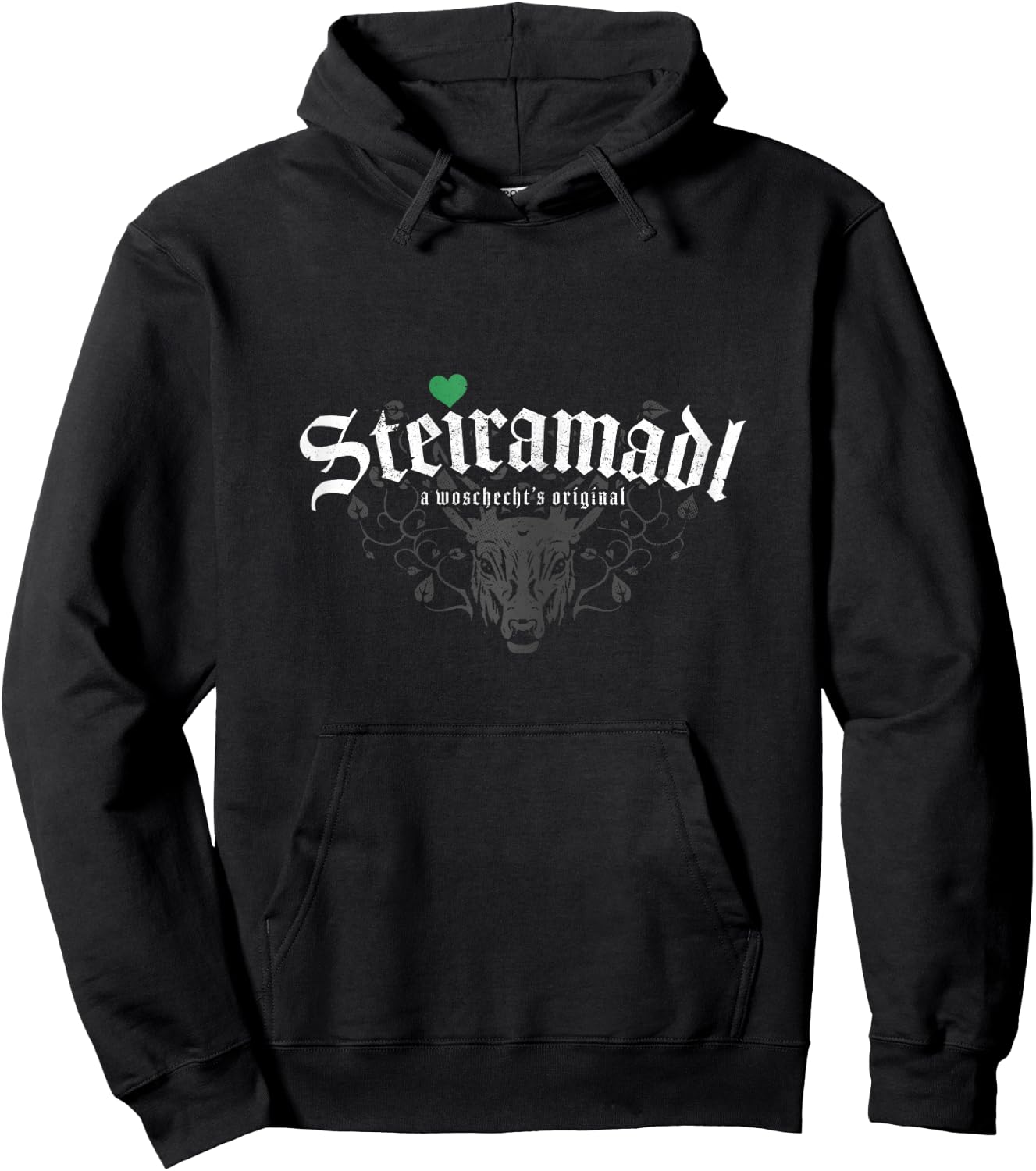 Lustige Steiermark Motive Original Steiramadl Woschechts Steiermark Schwarz XS Female Hoodie - Hoodie | Black