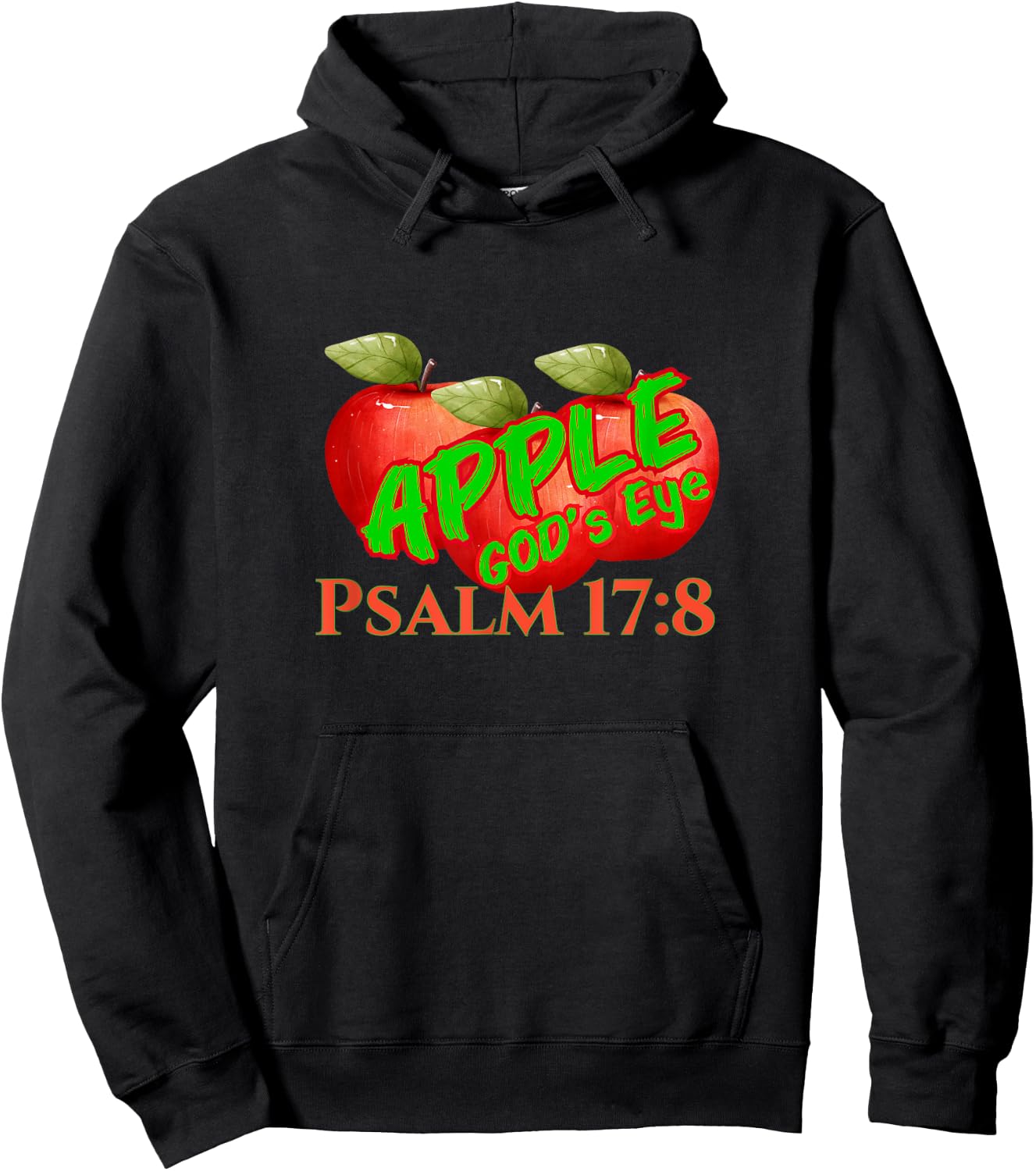 Apple of God's Eye Psalm 17:8 Hoodie - Hoodie | Black