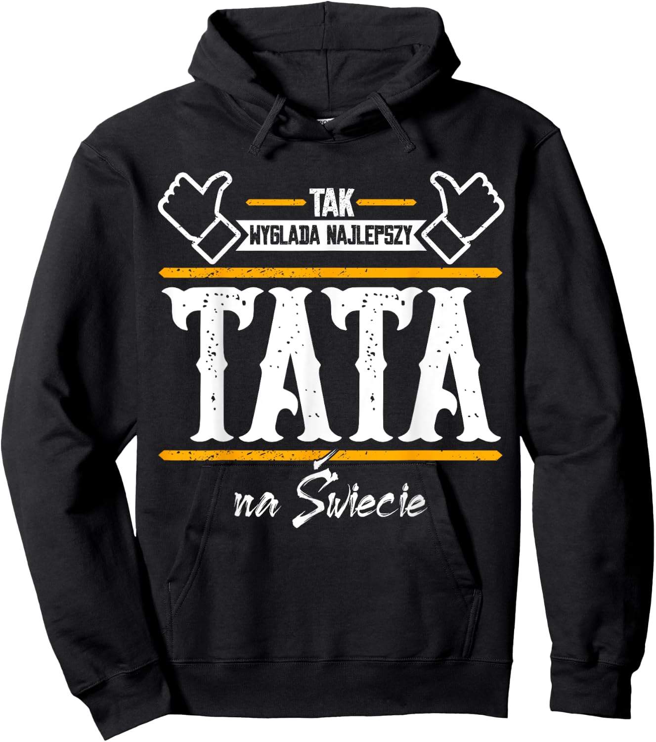 Papa Tak Wyglada najlepszy tata na swiecie Bester Vater Tata Hoodie - Hoodie | Black