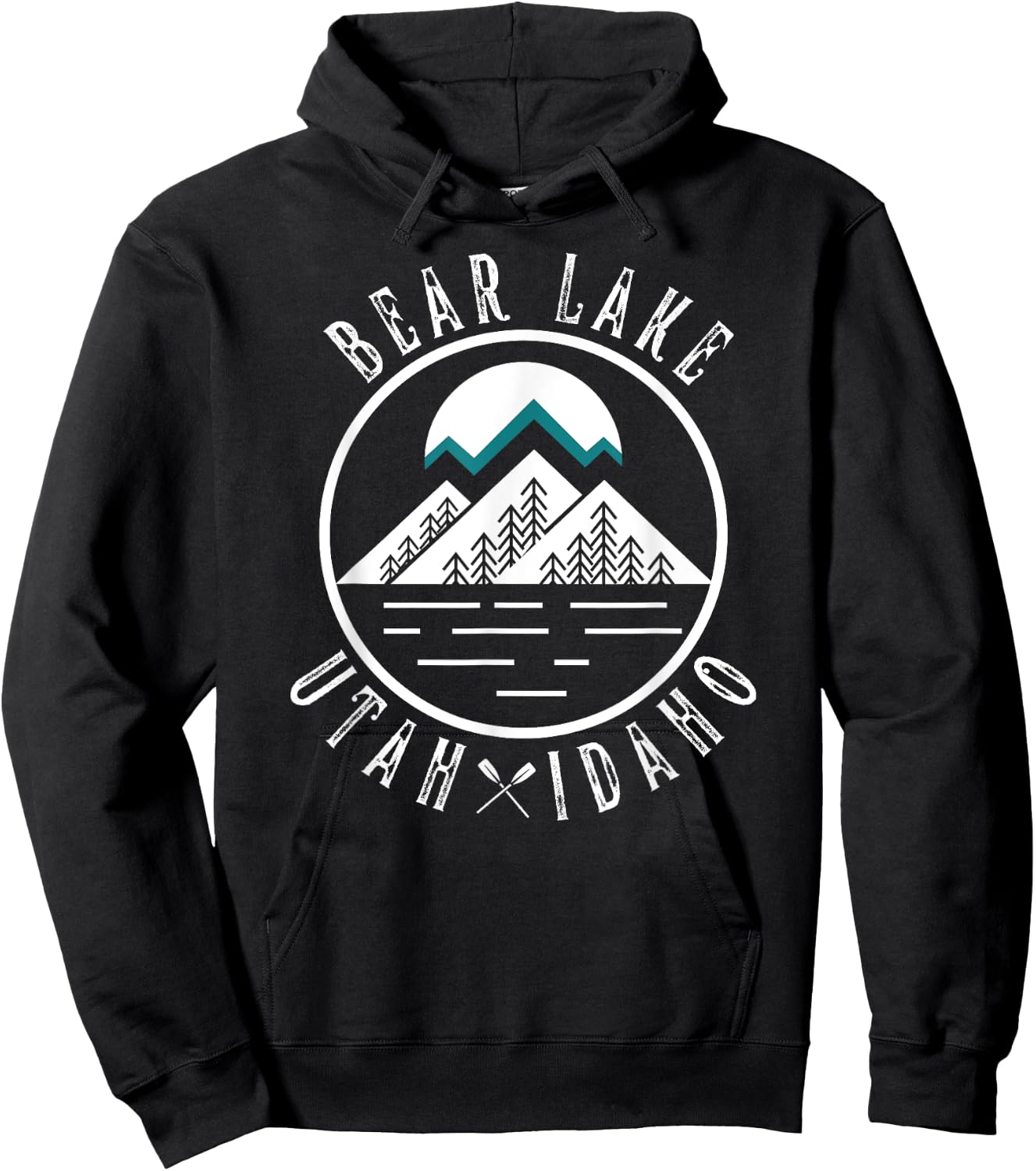 Bear Lake Utah Idaho Camping Boating Hoodie - Hoodie | Black