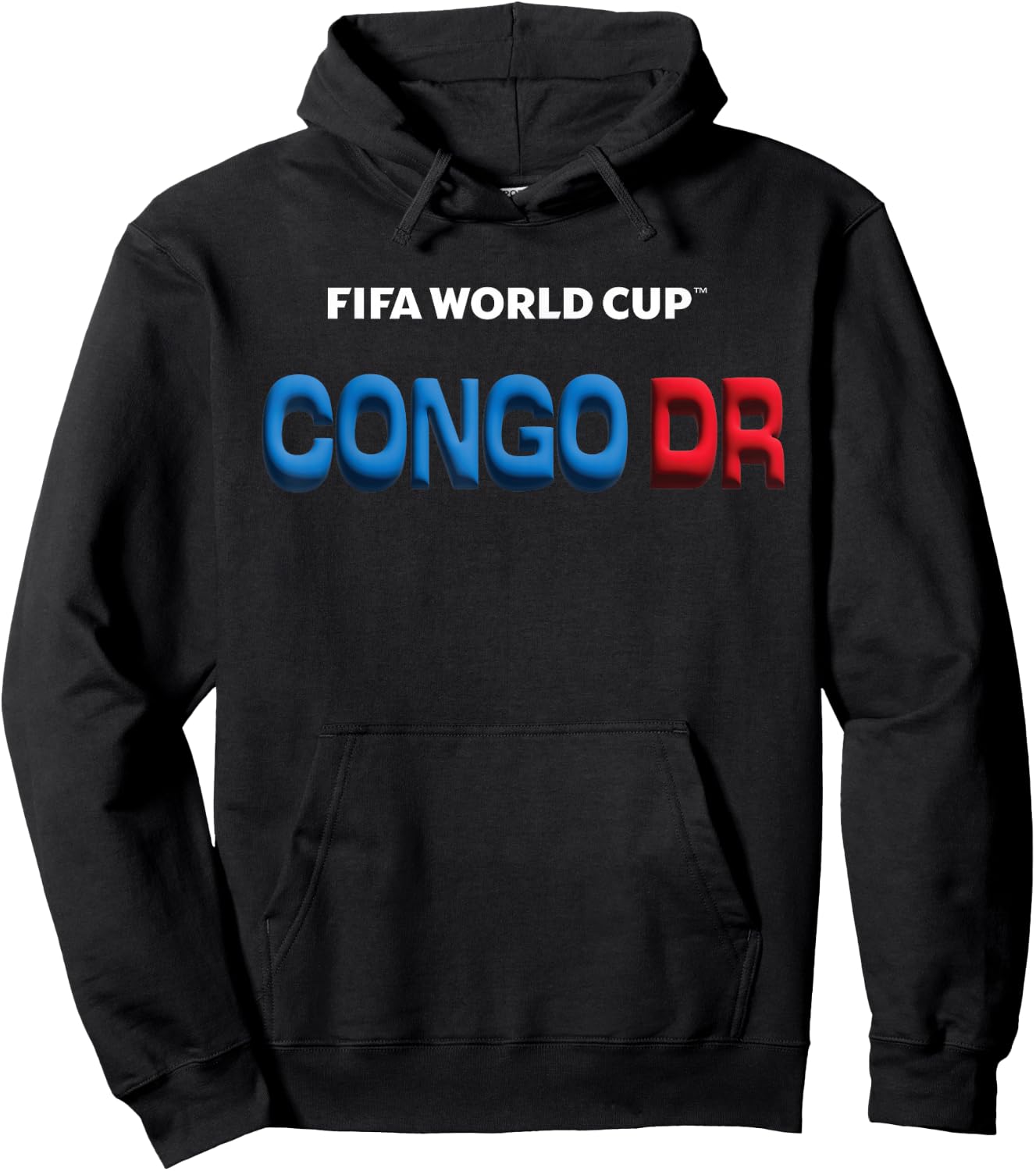 FIFA World CUP26 Congo DR Bubble Color Hoodie - Hoodie | Black
