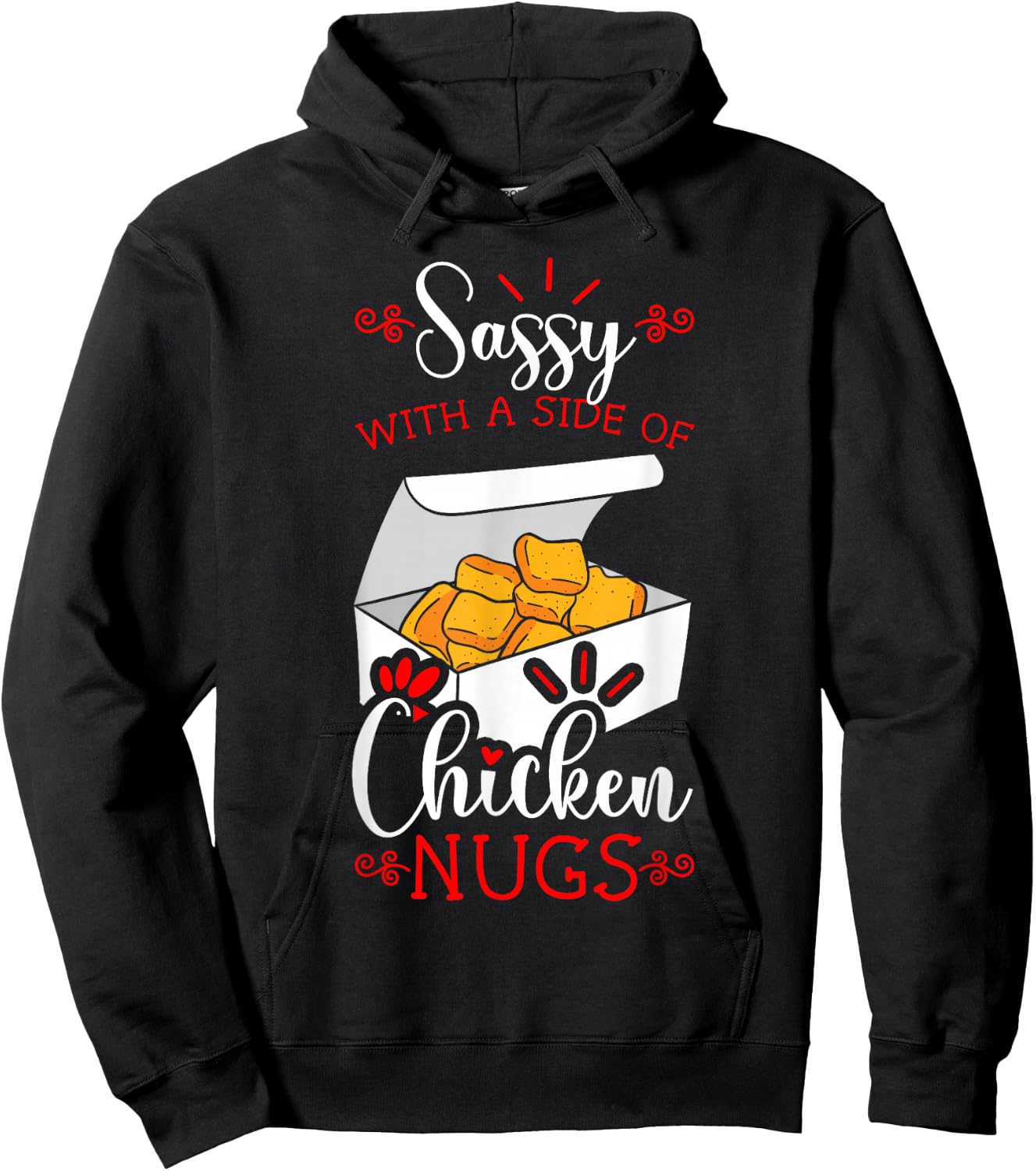 Chicken Nugget Fans Nug Eaters Fast Food Lovers Nuggies Hoodie - Hoodie | Black