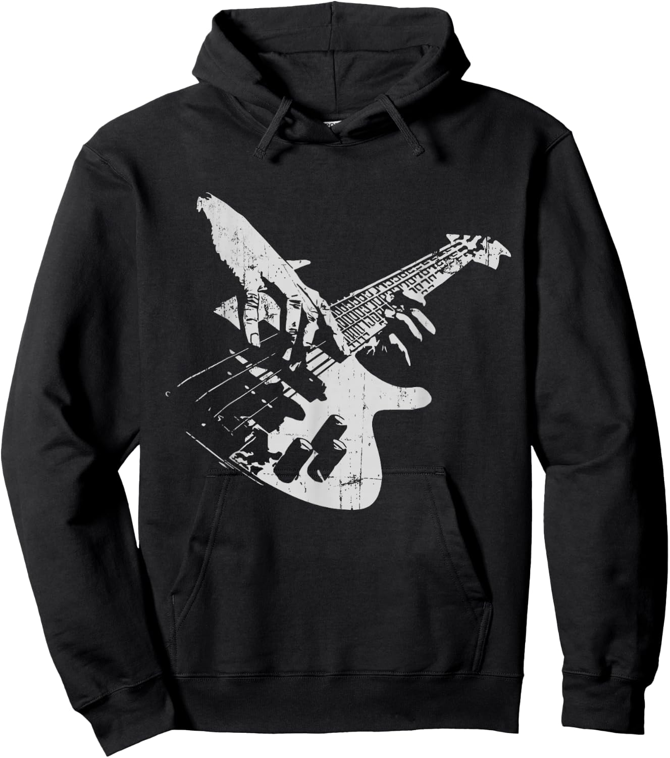 Bass Guitarist Vintage Gift Bass Player , Black, S Hoodie - Hoodie | Black