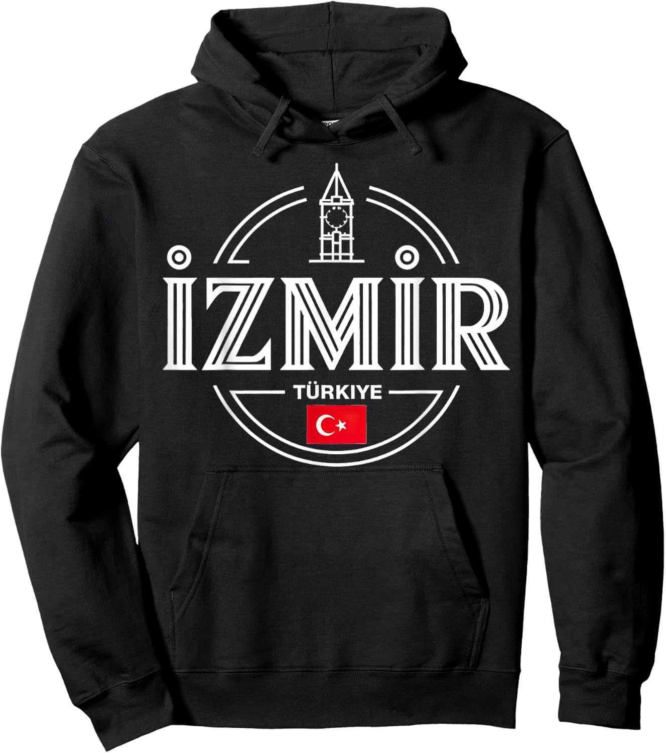 Izmir Türkiye Turkey City Adventure Icon Hoodie - Hoodie | Black