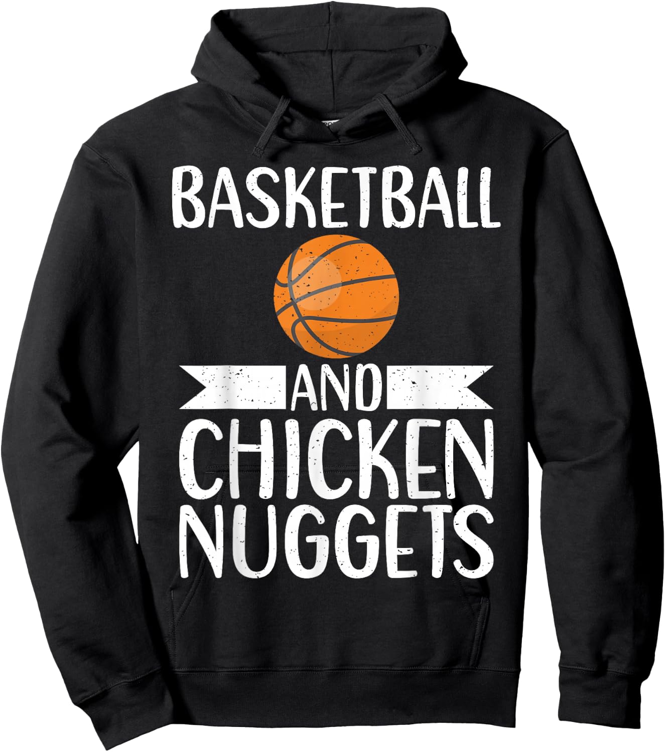 Basketball and Chicken Nuggets Hoodie - Hoodie | Black