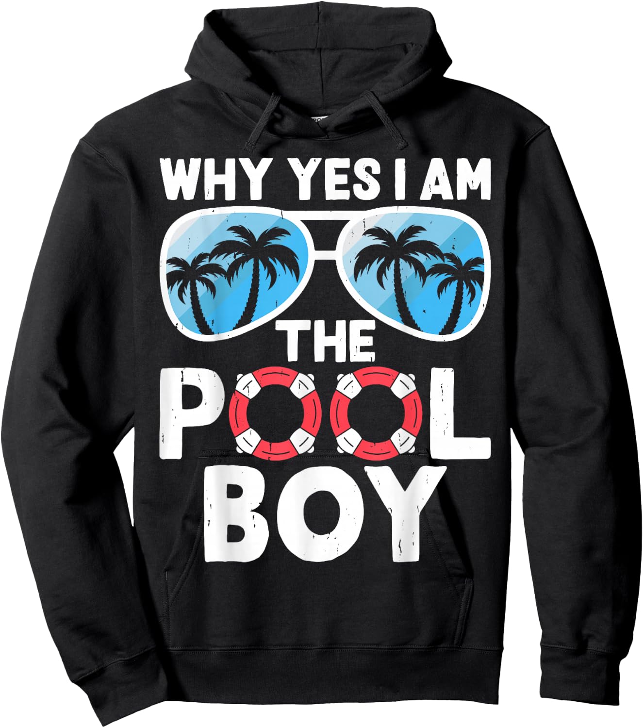 Pool Boy Swimmer Swimming Swim Team Gift Men Women Kids Hoodie - Hoodie | Black