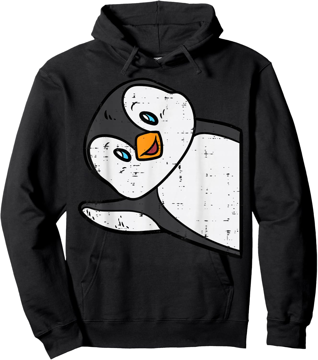 Emperor Penguin Wave Cute Boys Girls Kids Toddler Women Men Hoodie - Hoodie | Black