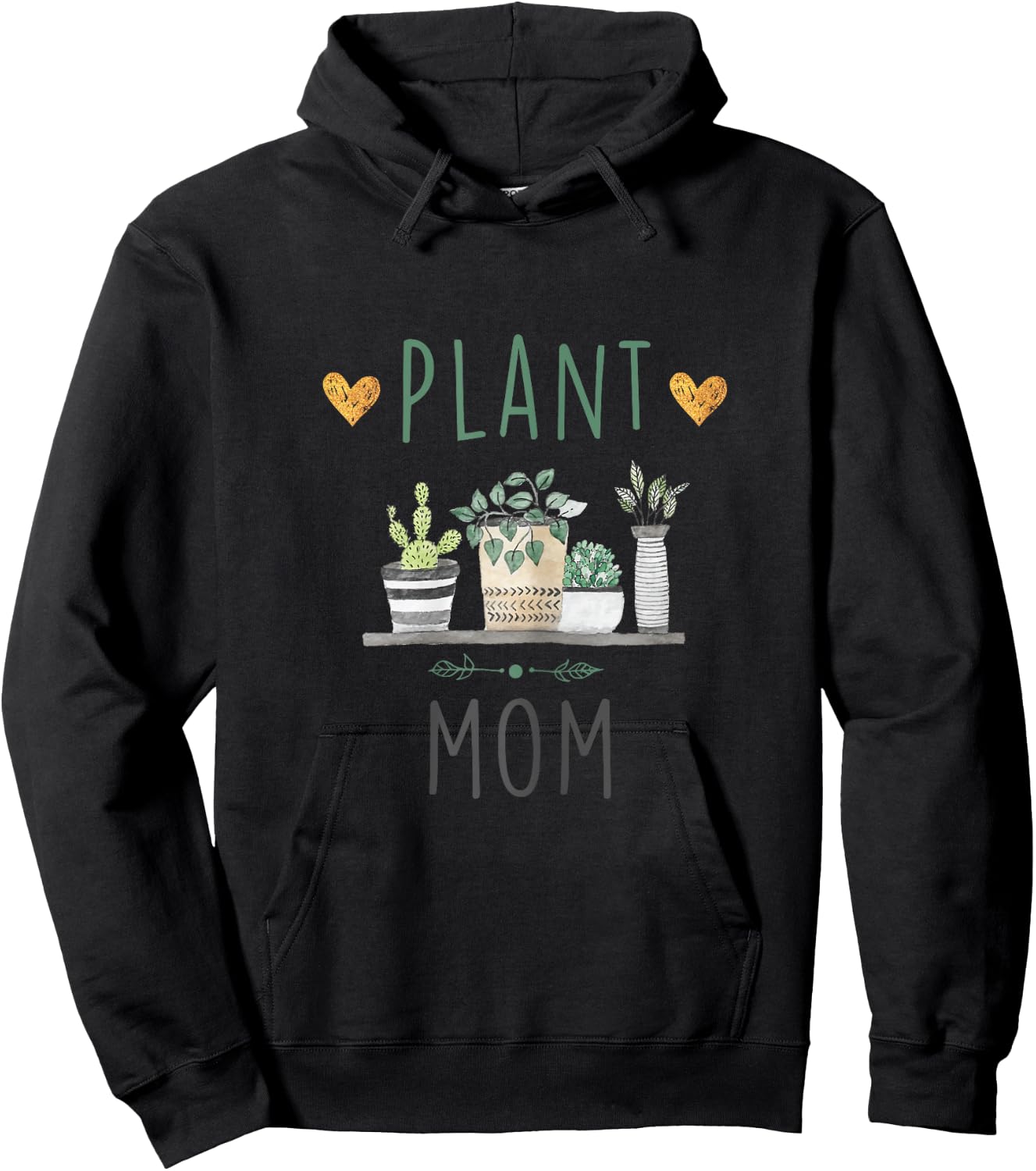 Plant Mom Shirt Plants Lover Mom Gift Cactus Succulent Hoodie - Hoodie | Black