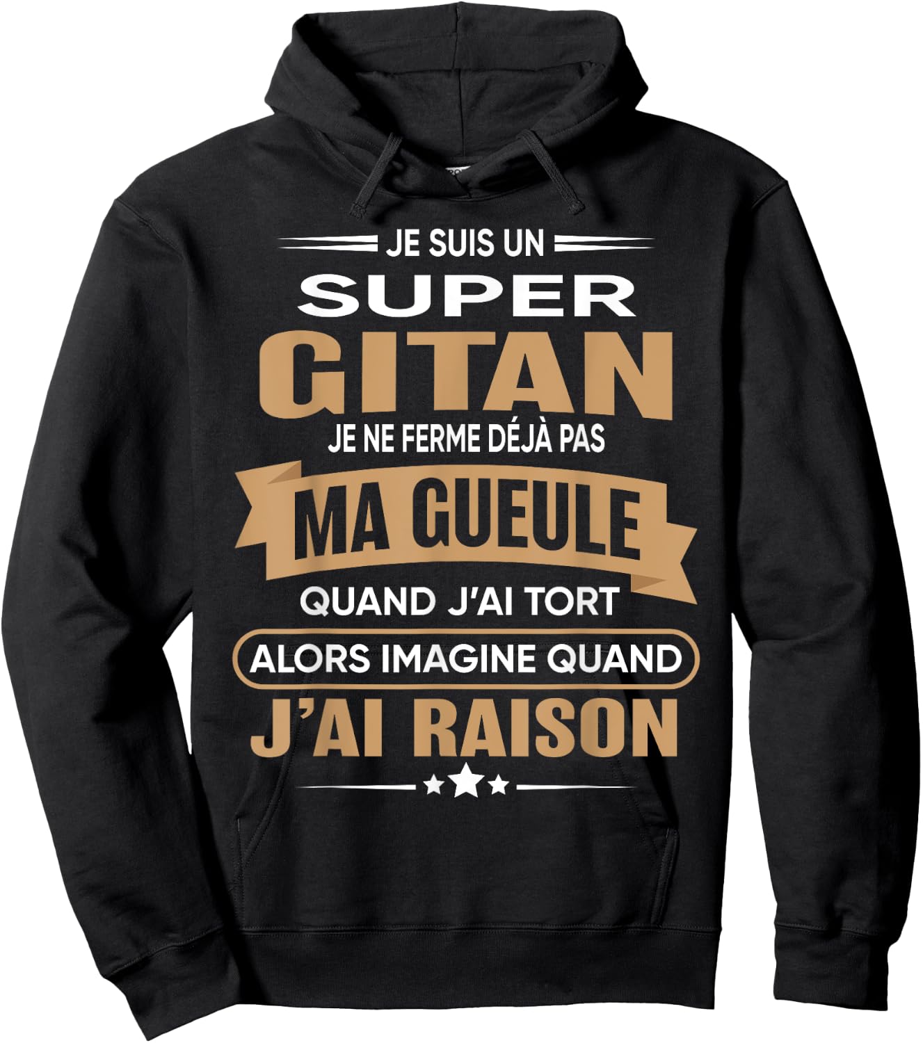 Super Gypsy I Close My Mouth Humor Gypsy , Black, S Hoodie - Hoodie | Black