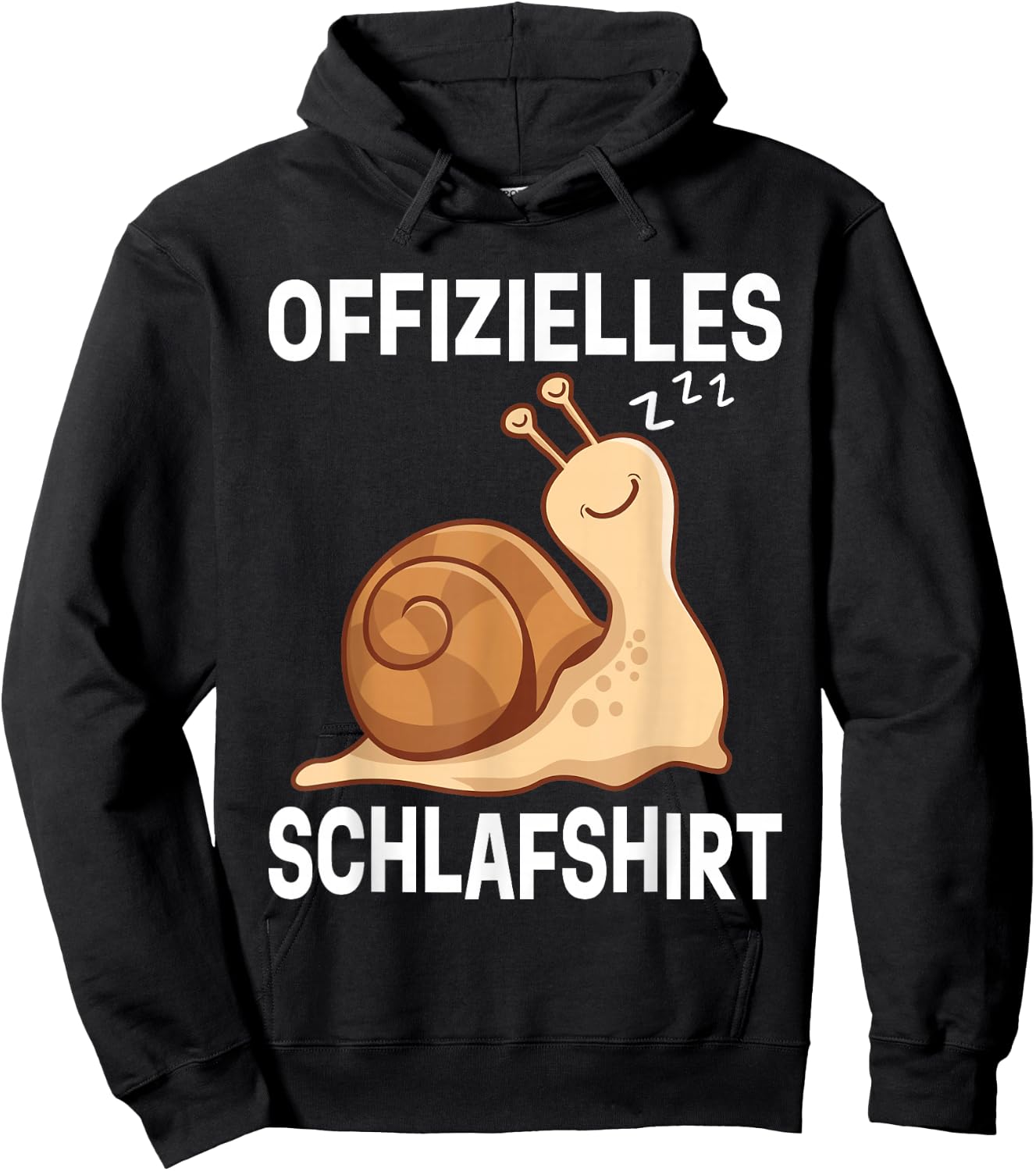 Official Snail Sleep Shirt Pyjamas Snail Hoodie - Hoodie | Black