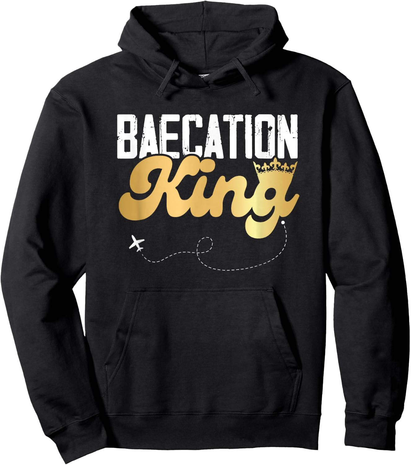 Baecation Couple Matching Vacation Bae Cation Baecation King Hoodie - Hoodie | Black