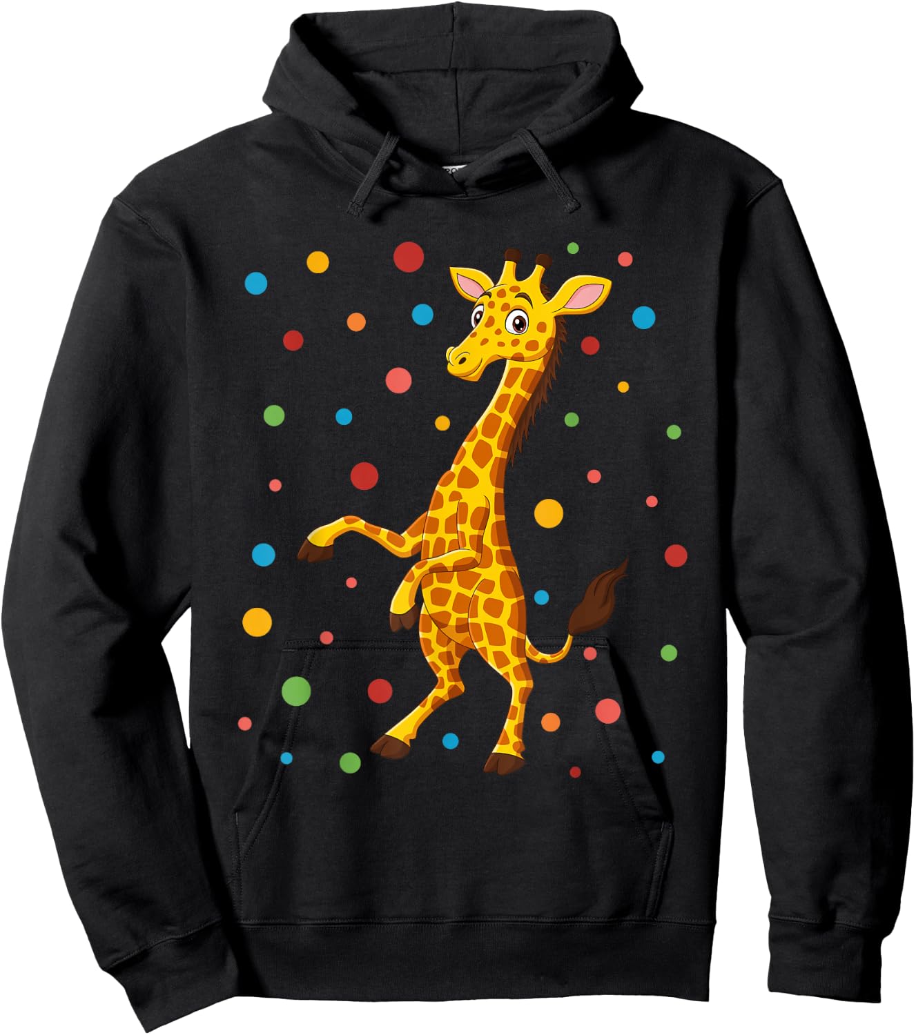 Dot Day Shirt Polka Dots Giraffe Kids Boys Girls Youths Hoodie - Hoodie | Black