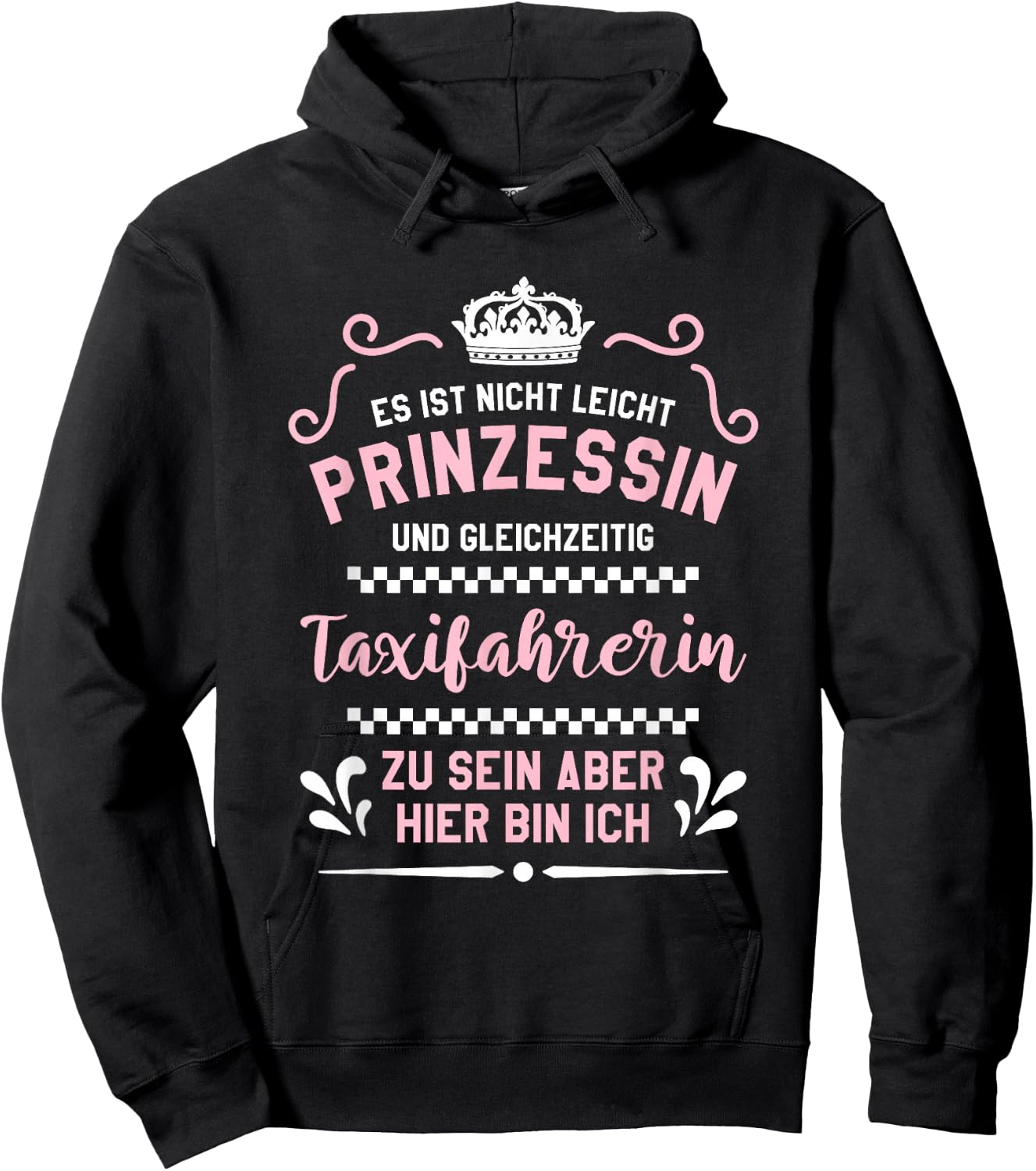 Taxifahrerin Taxi Fahrerin Taxi Hoodie - Hoodie | Black