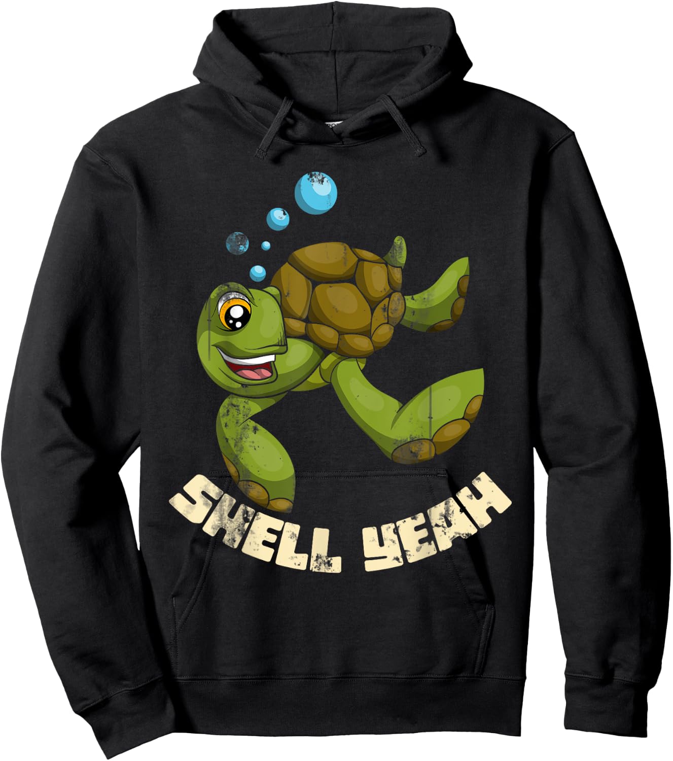 Shell Yeah Turtle Hoodie - Hoodie | Black