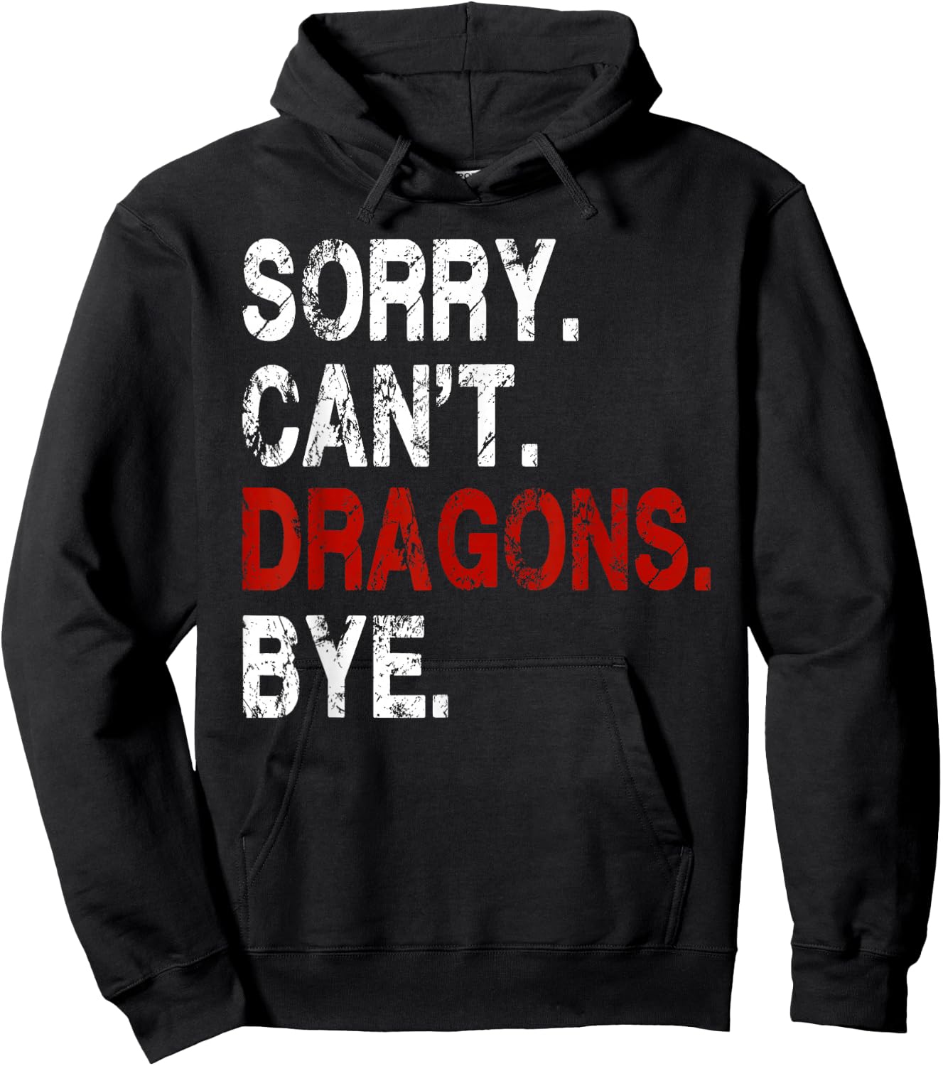 Funny Dragon Women Boys or Girls Hoodie - Hoodie | Black